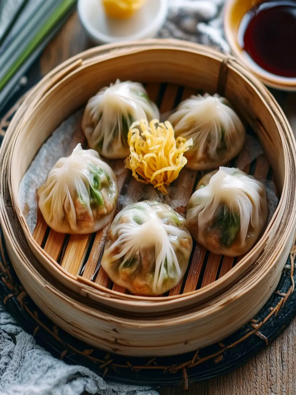 Money Bag Dumplings- Lucky foods for Chinese New Year