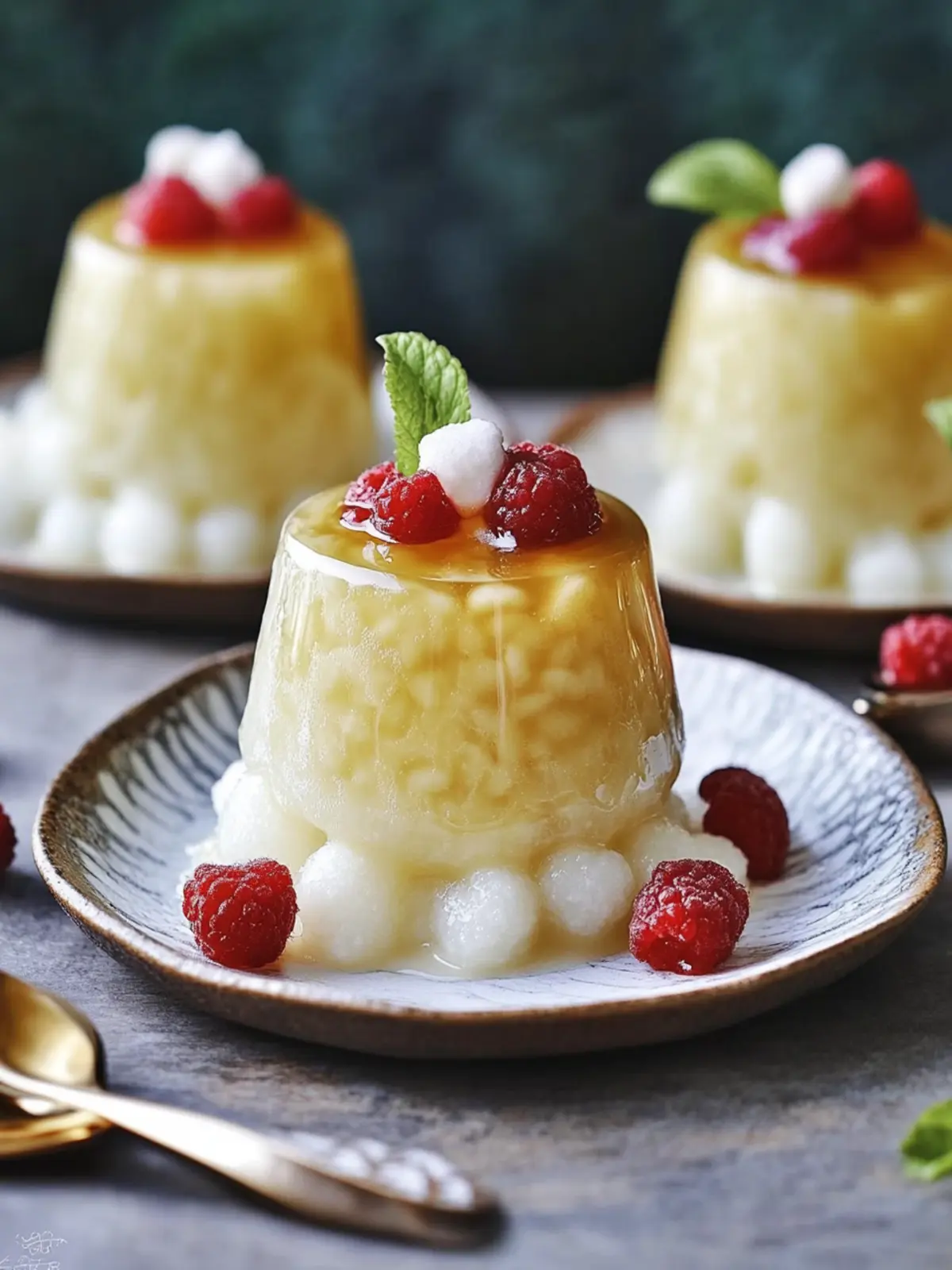 Palm sugar sago pudding- Lunar New Year desserts