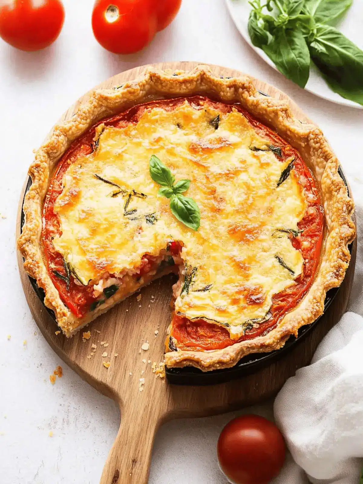 Delicious Southern Tomato Pie That Will Brighten Your Day 2 Southern Tomato Pie