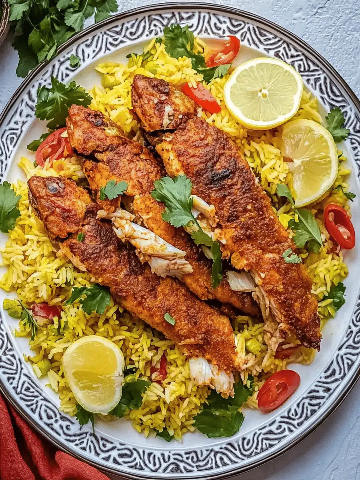 Delicious Sayadieh: Middle Eastern Fried Fish with Spiced Rice 2 Sayadieh (Middle Eastern Fried Fish with Spiced Rice)