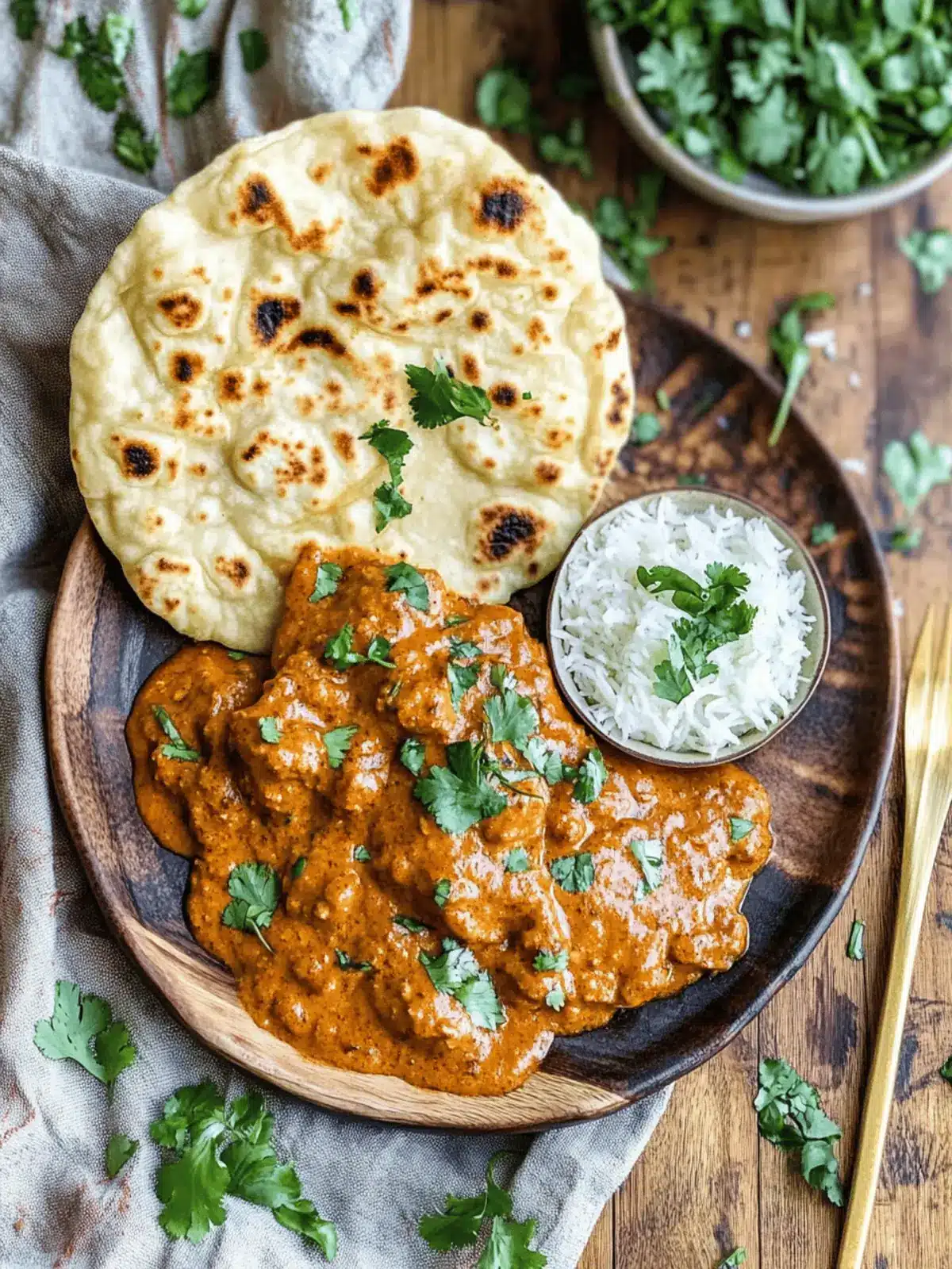 Spice Up Dinner: Creamy Butter Chicken with Naan Delight 3 Butter Chicken with Naan