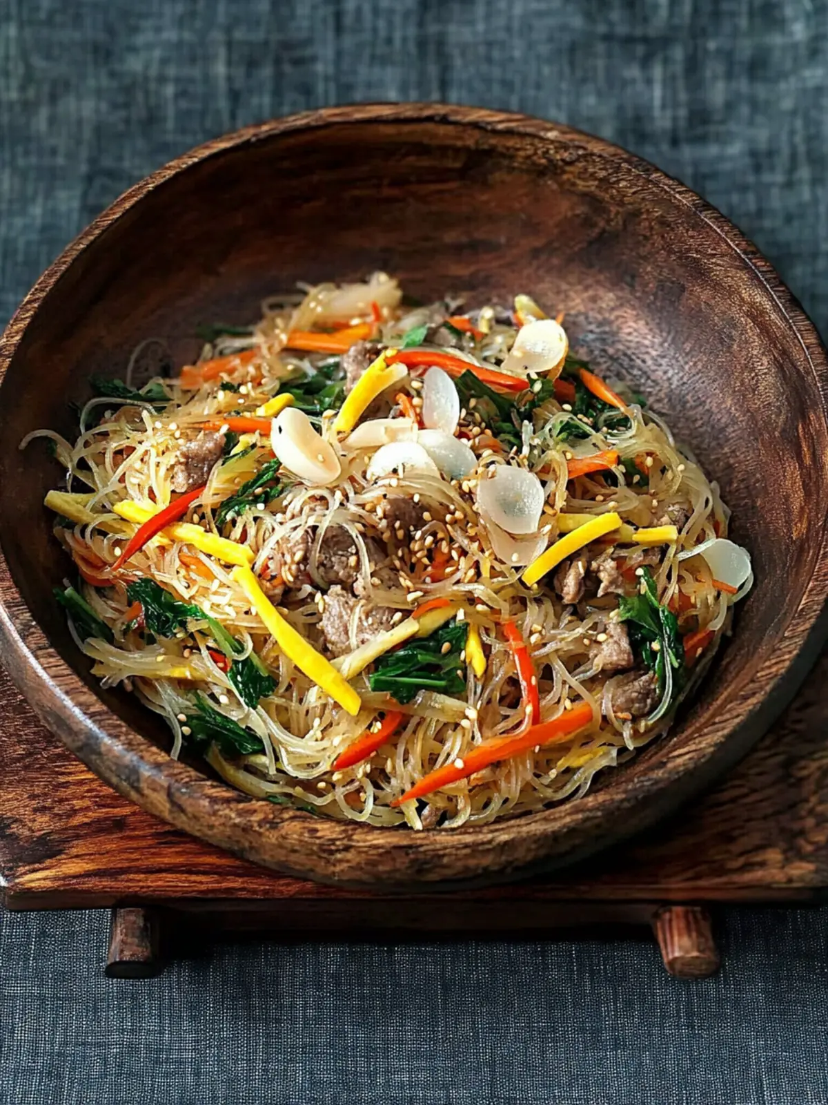 Japchae: Longevity Noodles Recipe for a Festive Lunar New Year 4 Japchae (Korean Glass Noodles)- Longevity noodles recipe for Lunar New Year