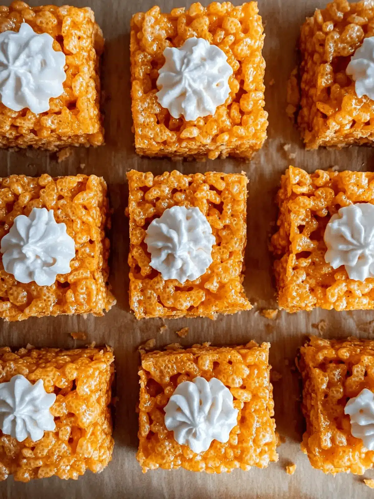 Delight in Pumpkin Pie Rice Krispie Treats for Fall Fun 2 Pumpkin Pie Rice Krispie Treats