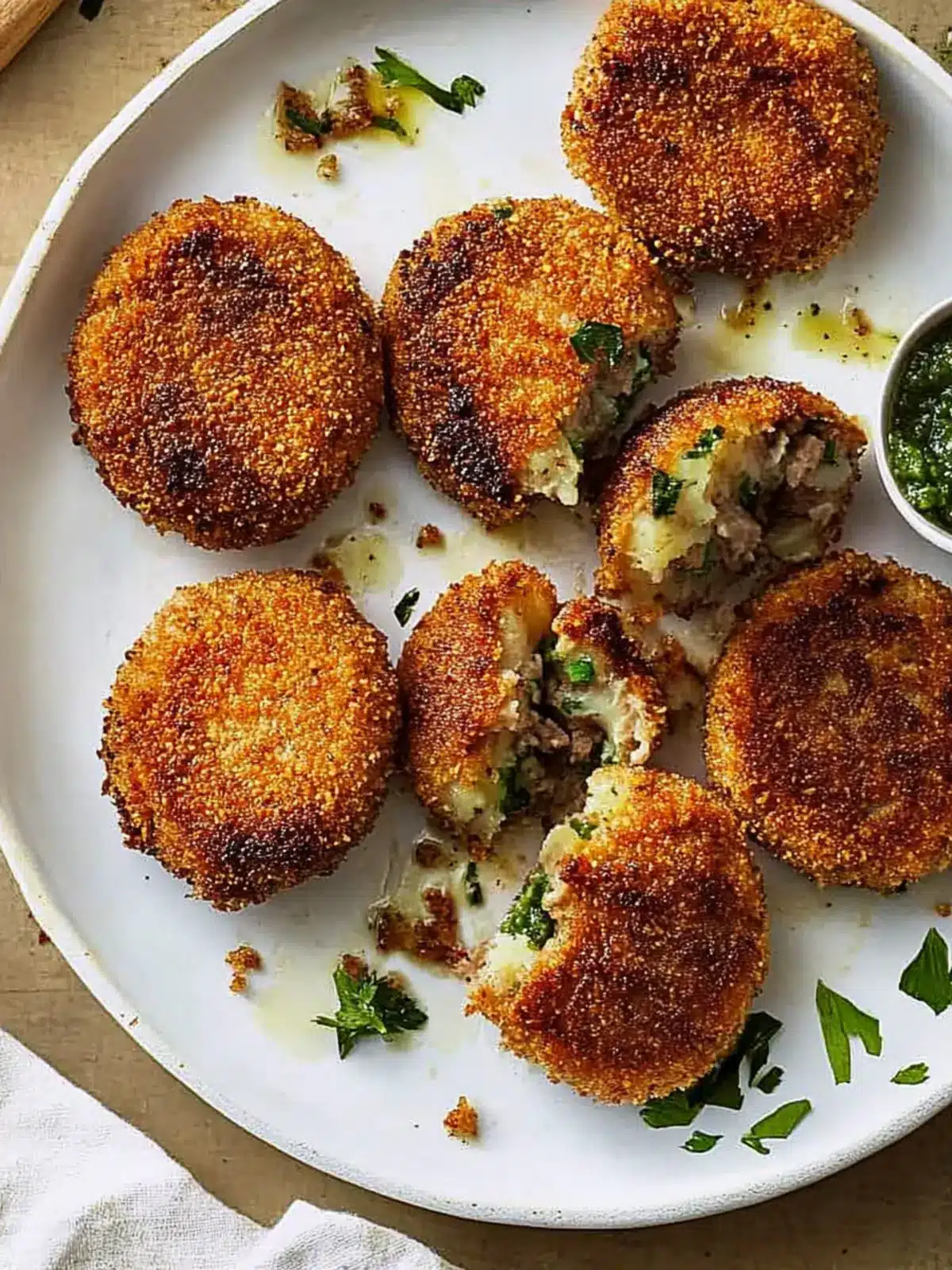Savory Beef Chops: Irresistible Meat-Stuffed Potato Cutlets 2 Beef Chops (Meat-Stuffed Potato Cutlets)