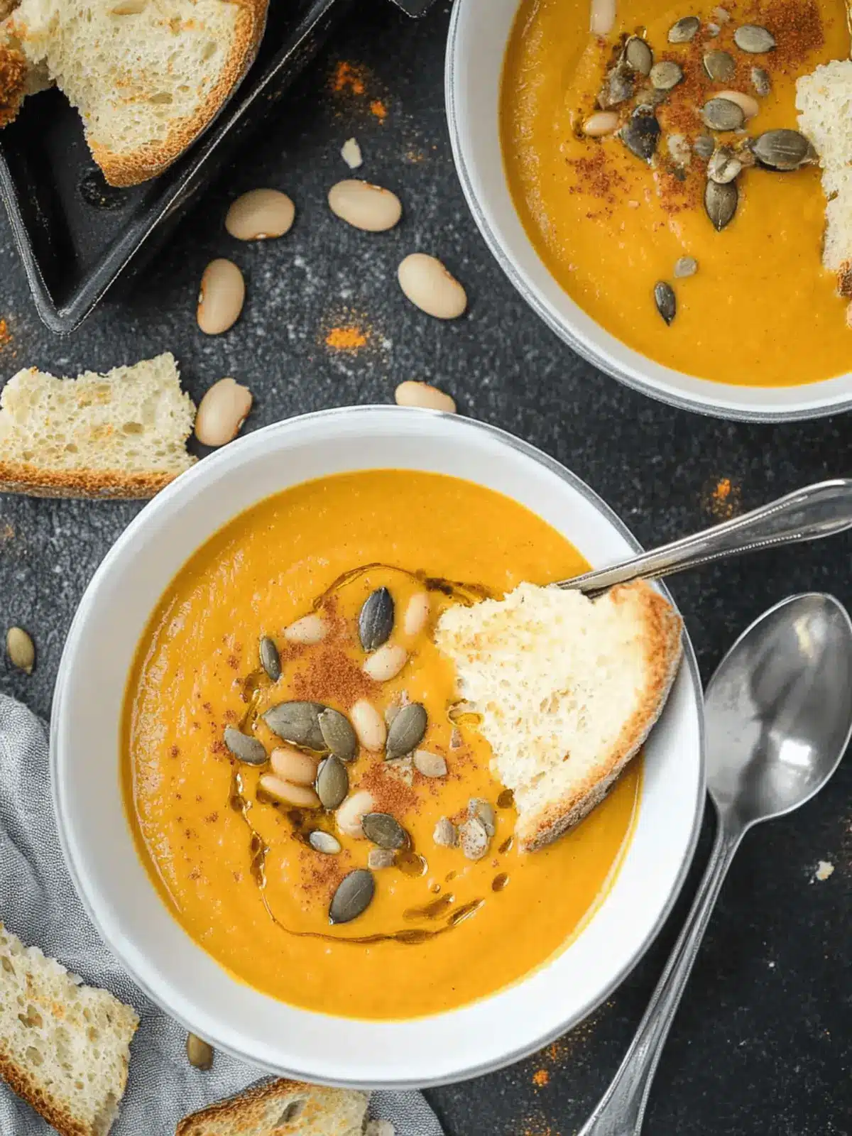 Creamy Pumpkin White Bean Soup: Quick, Cozy Vegan Delight 2 Creamy Pumpkin White Bean Soup