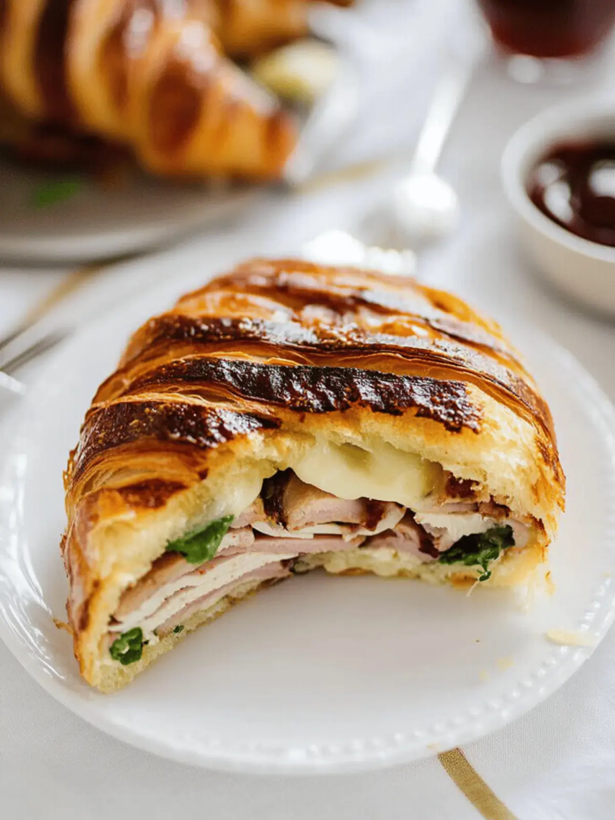 Irresistible Turkey and Brie Croissant Panini Delight 3 Turkey and Brie Croissant Panini