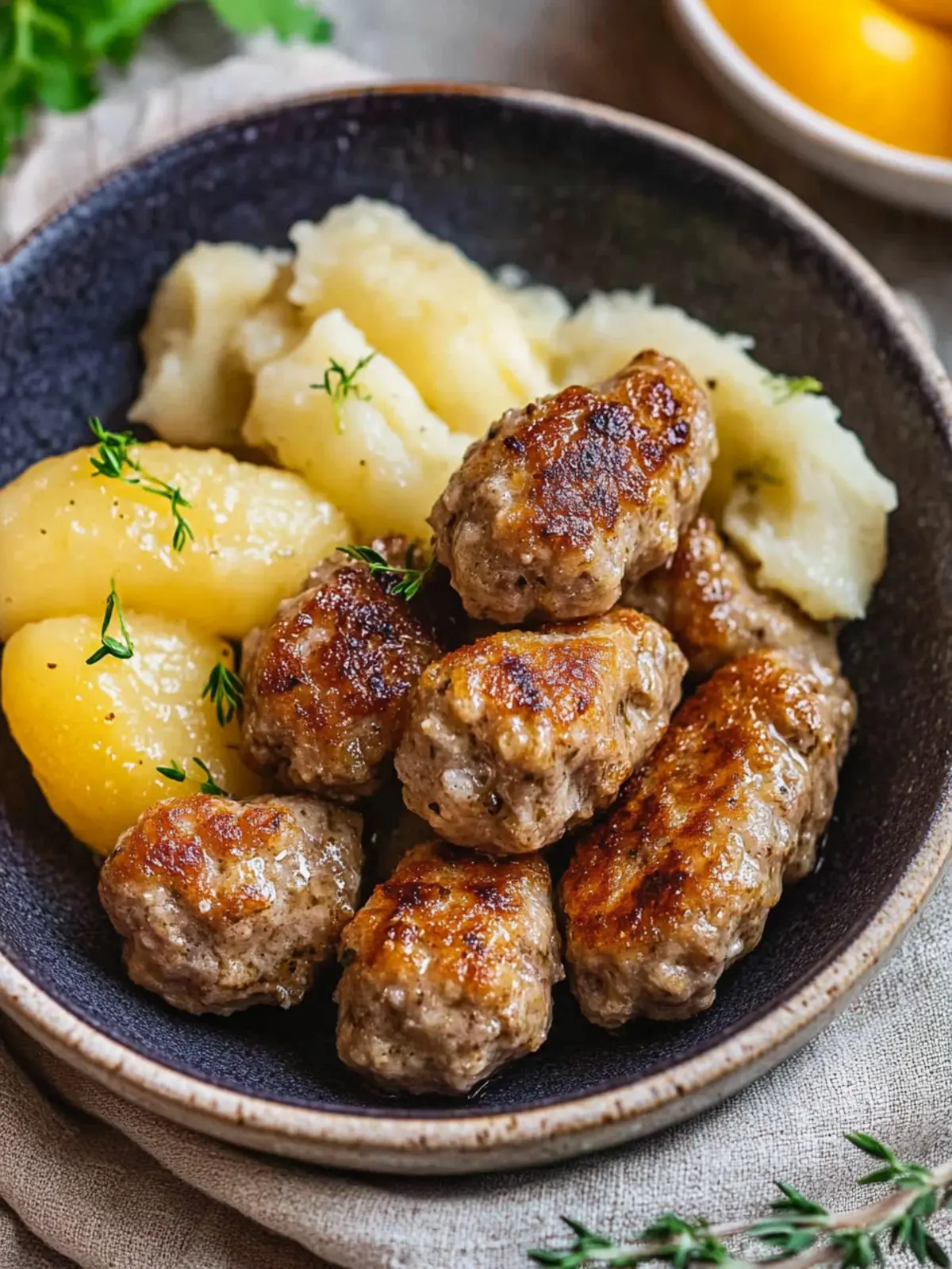 Savory Frikadeller with Creamy Gravy and Tender Potatoes 4 Frikadeller