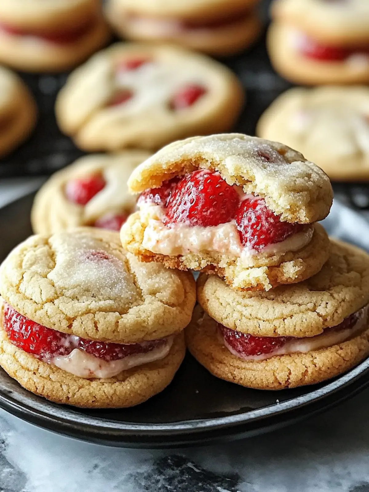 Strawberry Cheesecake Stuffed Cookies That Will Wow Everyone 4 Strawberry Cheesecake Stuffed Cookies