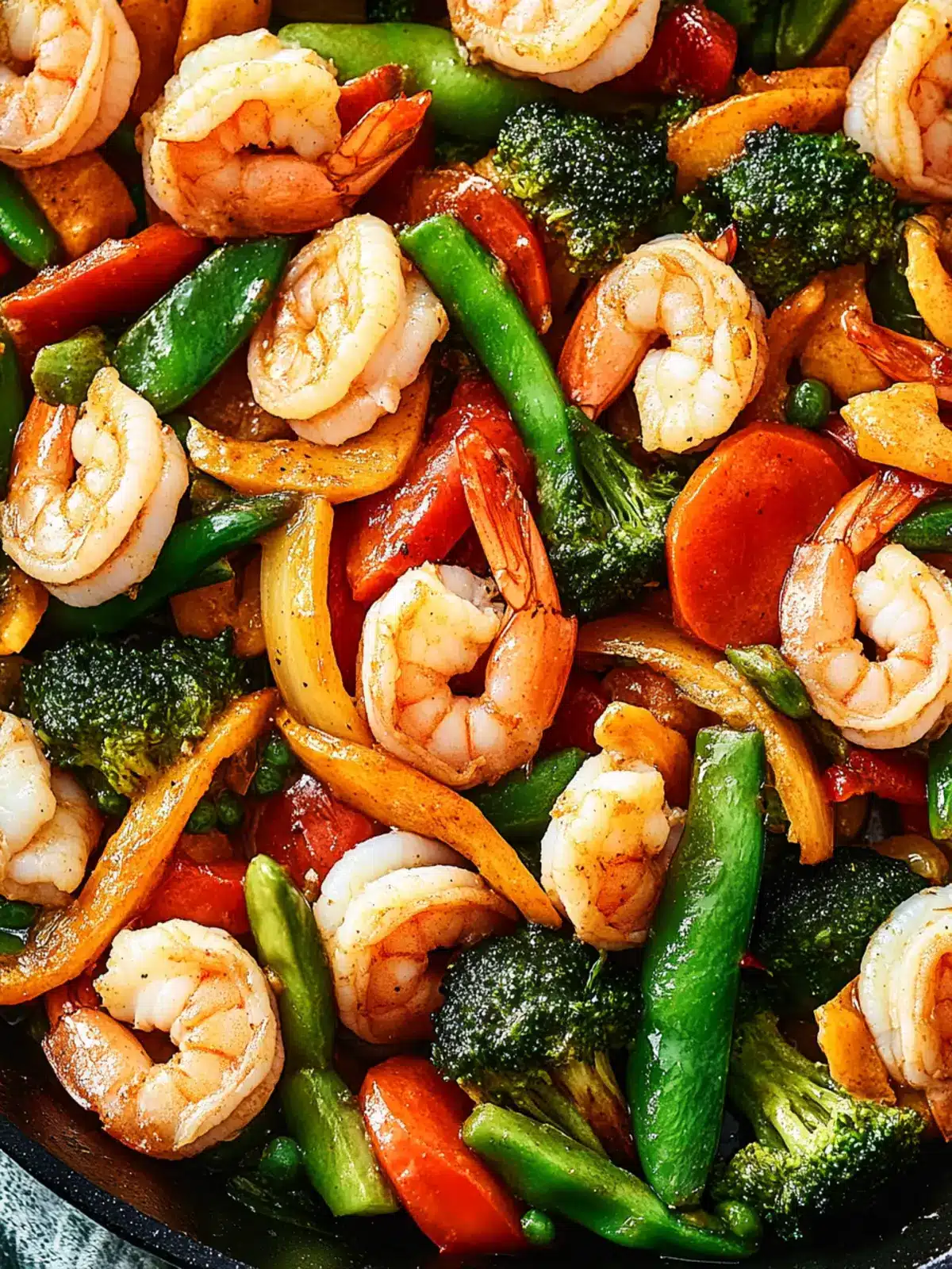 Savory Shrimp Stir-Fry: Your Quick One-Pan Dinner Delight 4 Shrimp Stir-Fry
