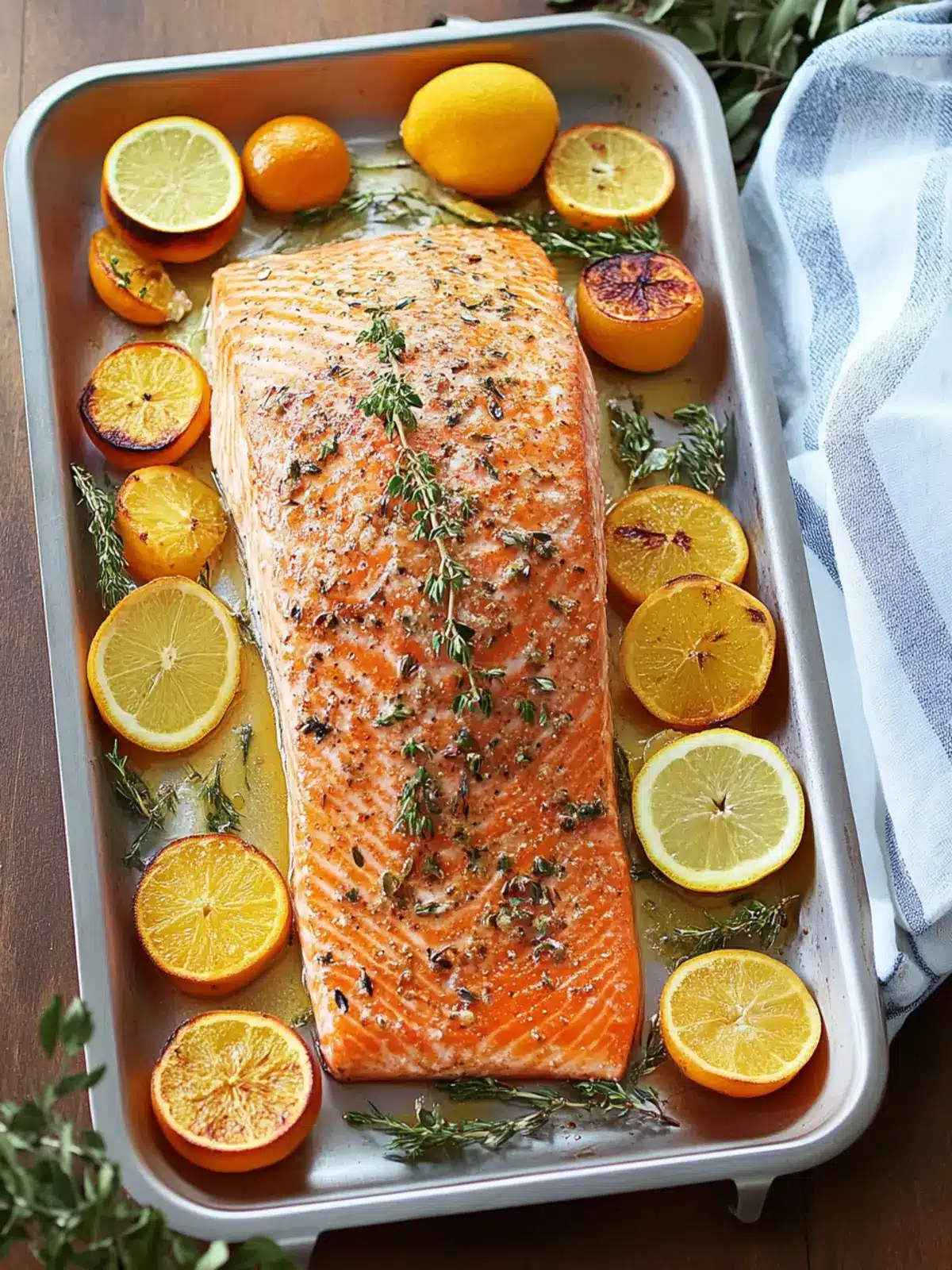 Citrus-Roasted Salmon- christmas dinner ideas
