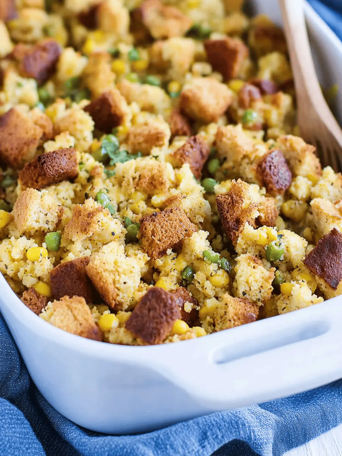 Savor the South: Cajun Cornbread Dressing with Sausage 4 Cajun Cornbread Dressing
