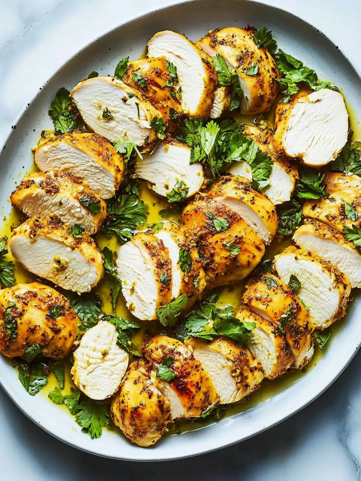 Savory Garlic-Ginger Chicken With Cilantro and Mint Bliss 4 Garlic-Ginger Chicken With Cilantro and Mint