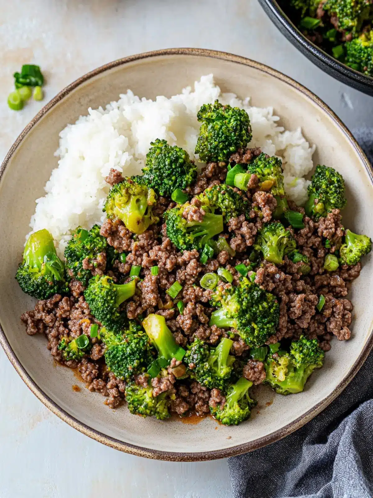 Ground Beef and Broccoli