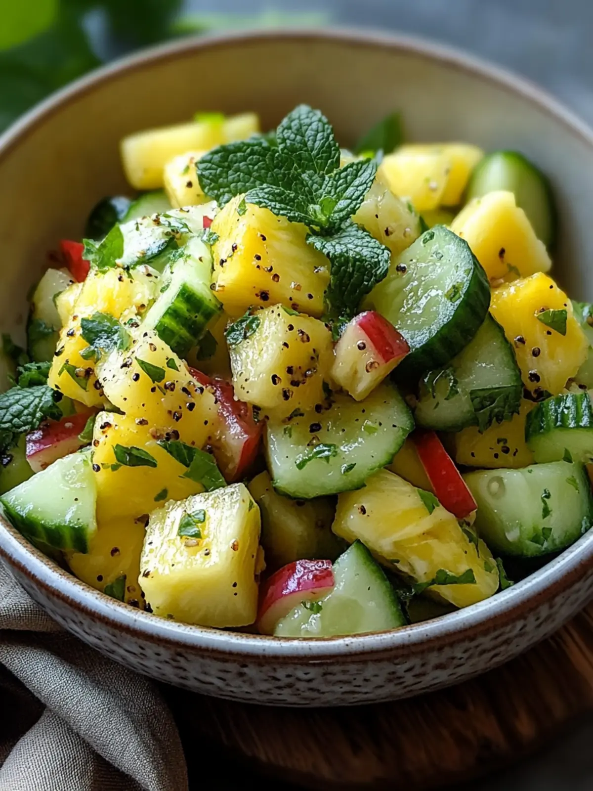 Pineapple Cucumber Salad