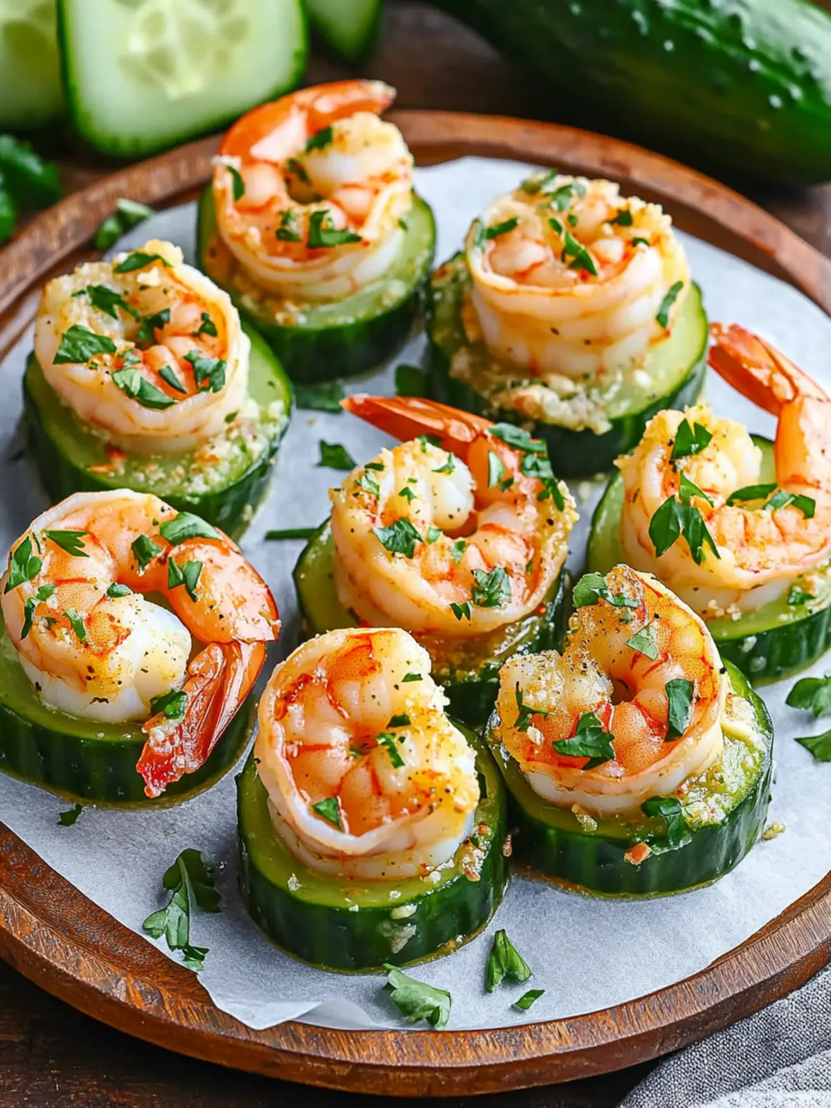 Refreshing Shrimp Cucumber Bites with Avocado Twist 2 Shrimp Cucumber Bites