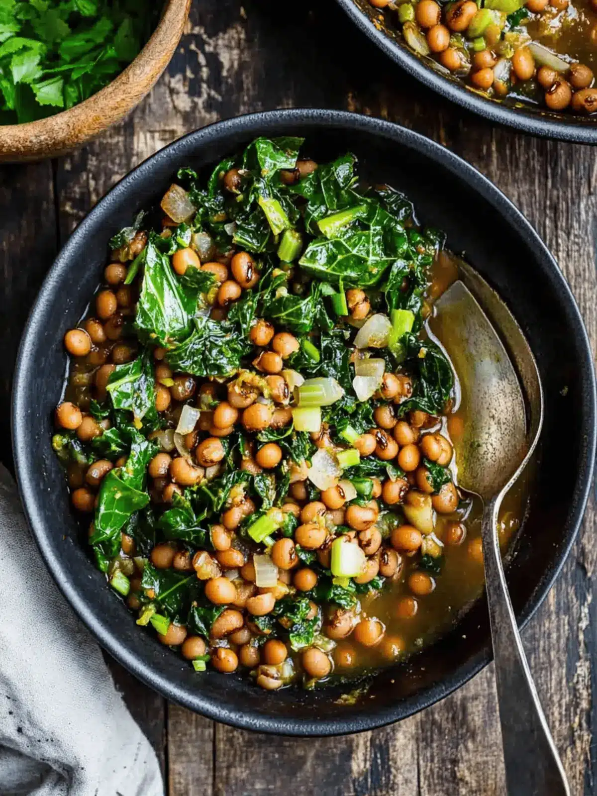 Savory Smoky Black-Eyed Peas and Collard Greens Delight 4 Smoky Black-Eyed Peas and Collard Greens