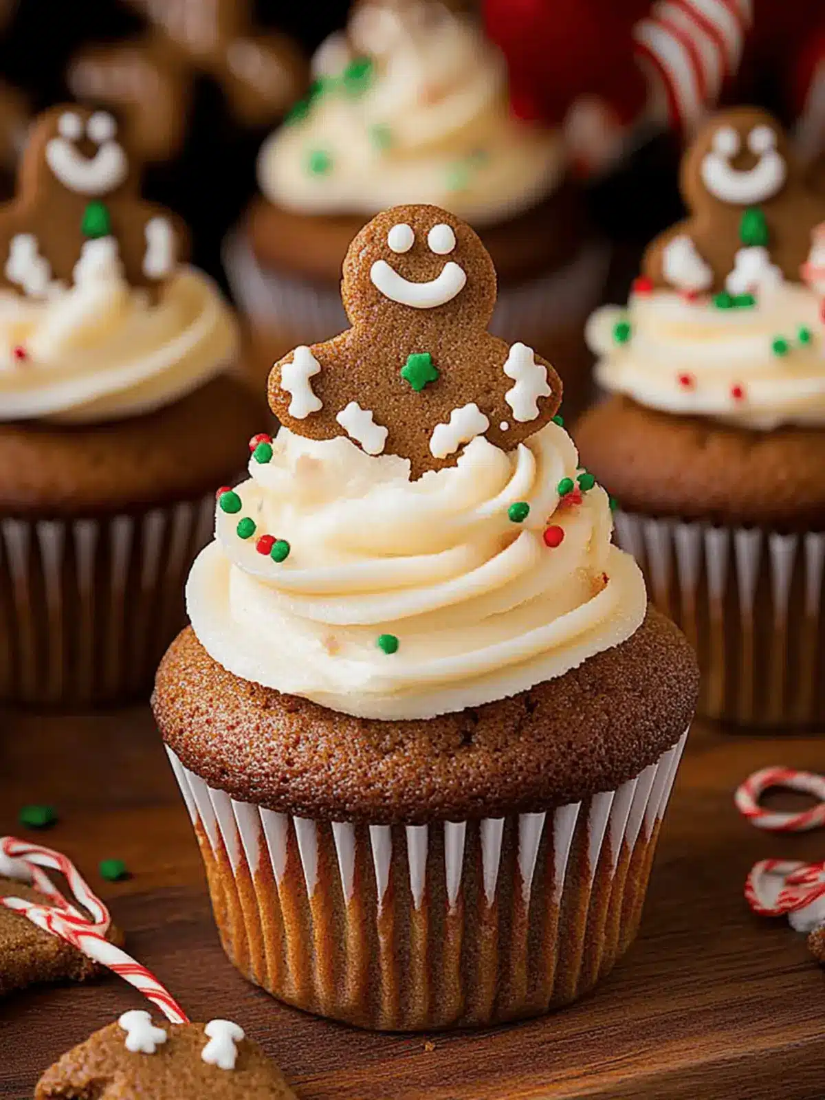Gingerbread Cupcakes {with Cream Cheese Frosting}