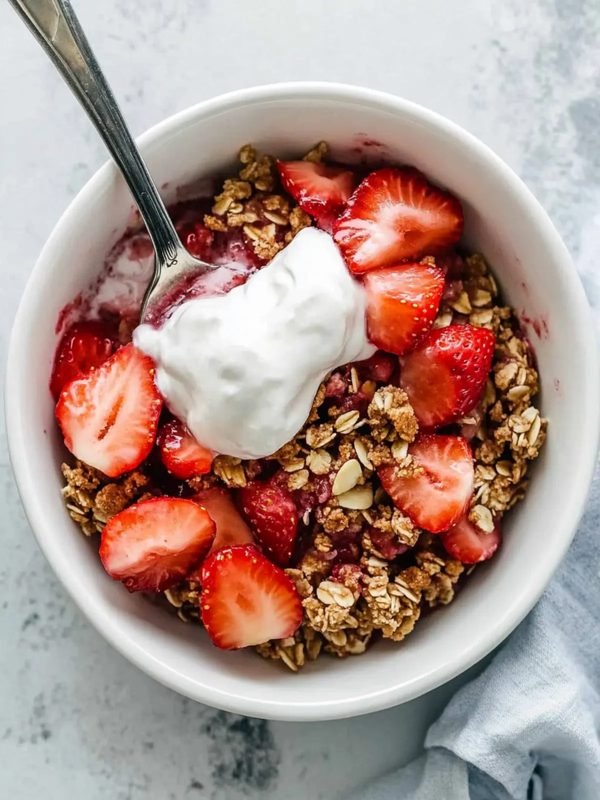 Almond Flour Strawberry Crisp for a Healthy Valentine's Morning 3 Almond Flour Strawberry Crisp- Healthy Valentine's Day Breakfast