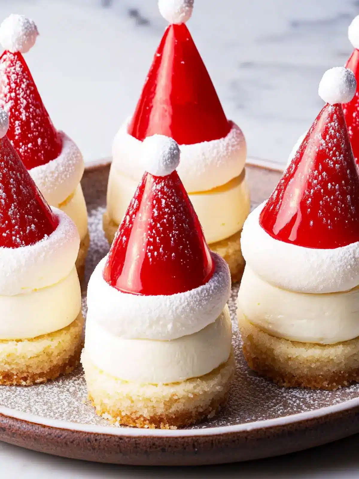 Santa Hat Cheesecake Bites That Wow Your Holiday Guests 2 Santa Hat Cheesecake Bites