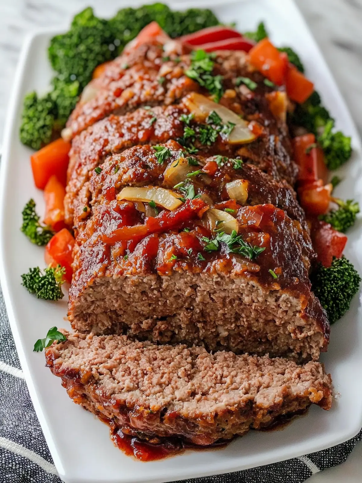 Easy Healthy Meatloaf with 1 Pound of Ground Beef