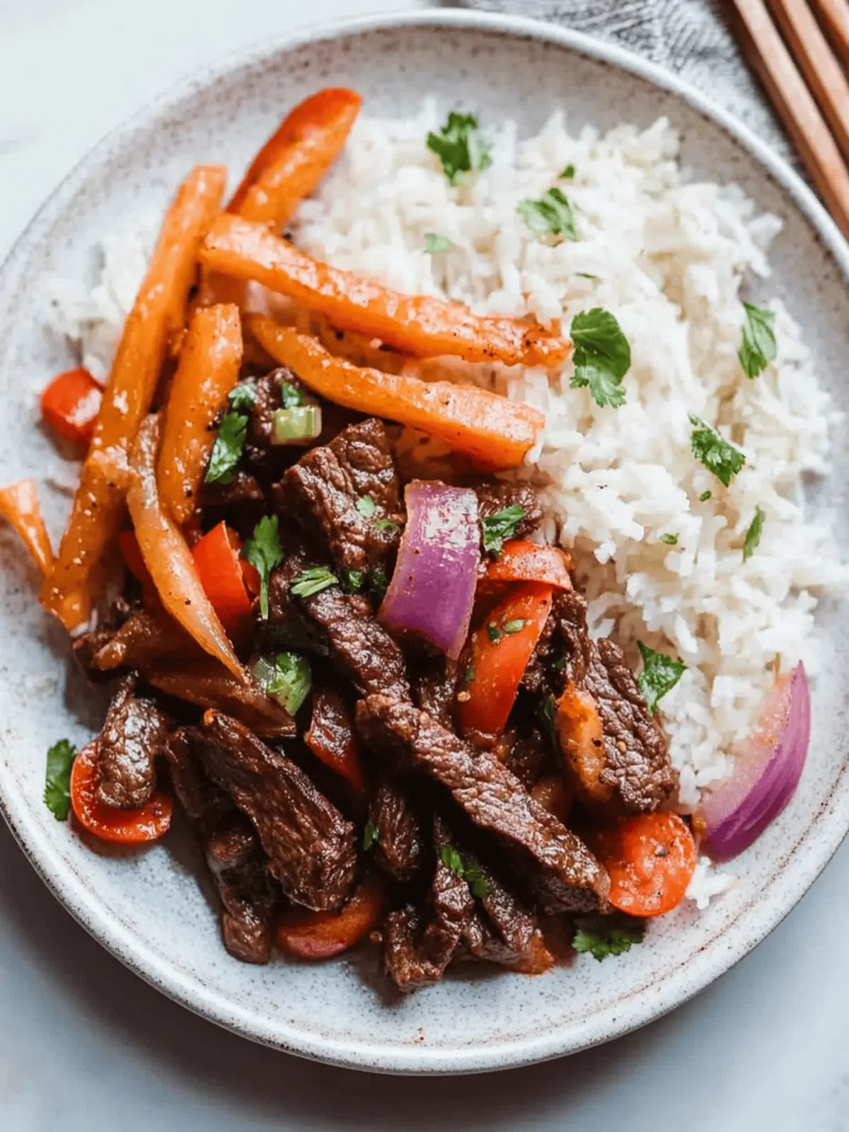 Irresistible Lomo Saltado: Quick Peruvian Beef Stir Fry Magic 4 Lomo Saltado (Peruvian Beef Stir Fry)