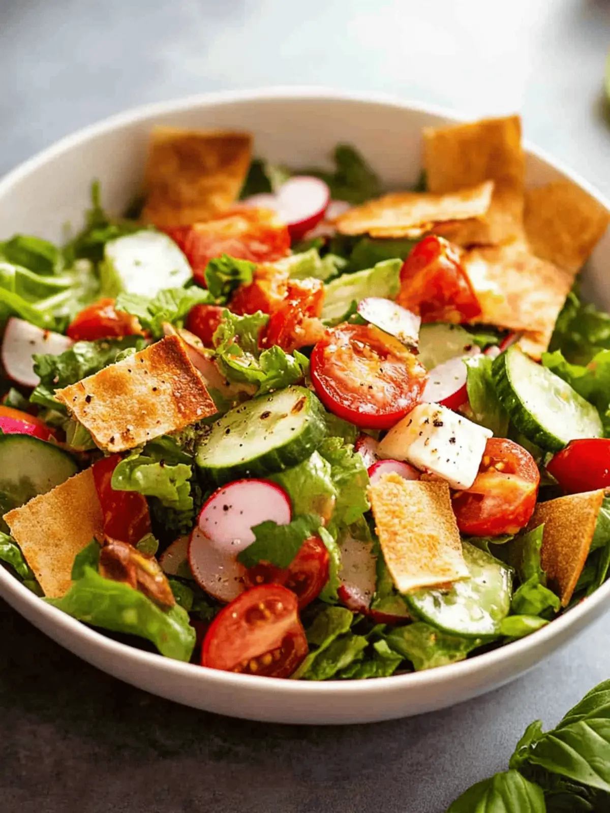 Delicious Lebanese Fattoush Salad That Brightens Your Day 4 Lebanese Fattoush Salad
