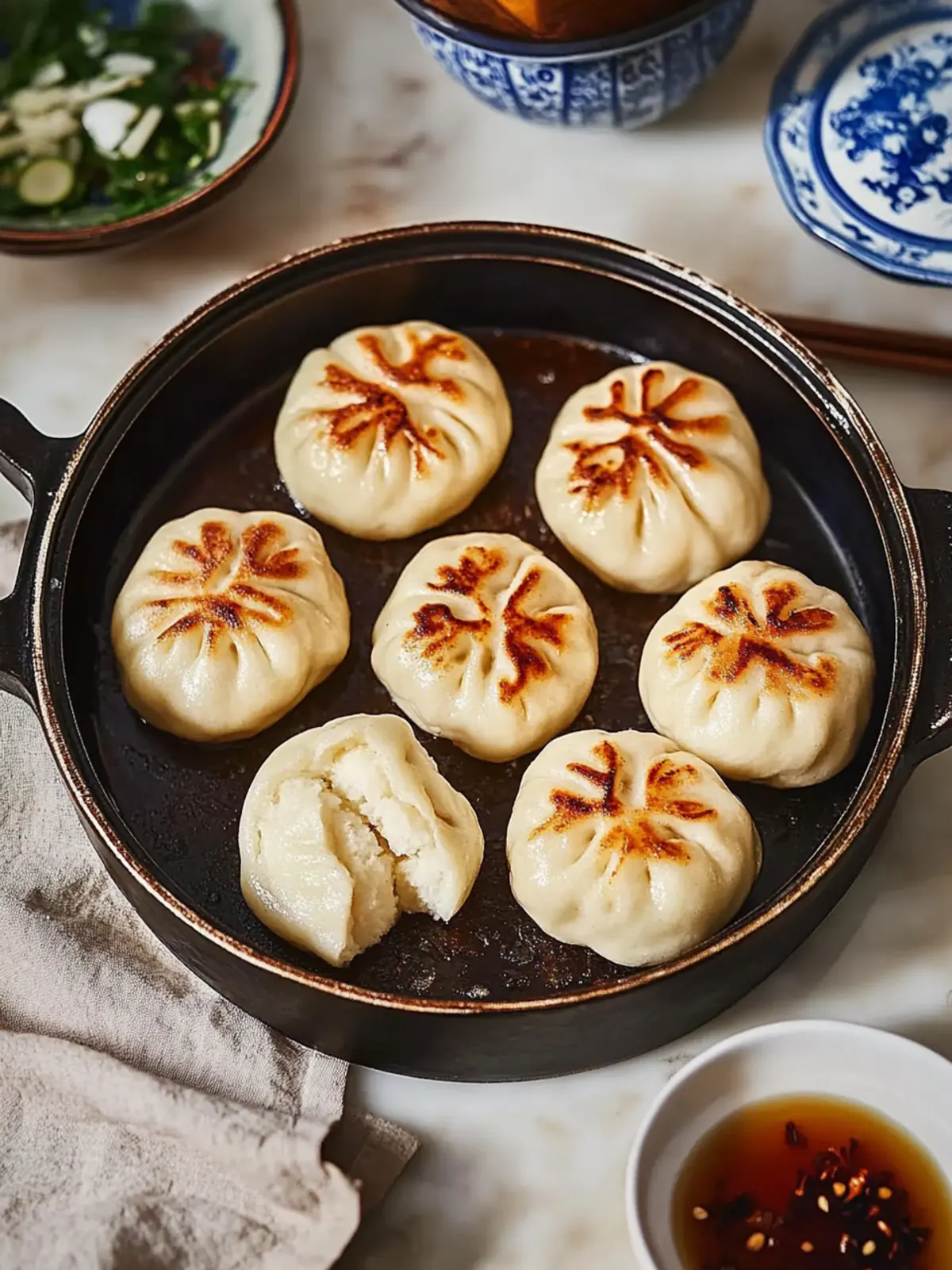 Savor Sheng Jian Bao: Easy Pan-Fried Pork Buns Recipe 2 Sheng Jian Bao (Pan-Fried Pork Buns)- Traditional Lunar Year's Recipes