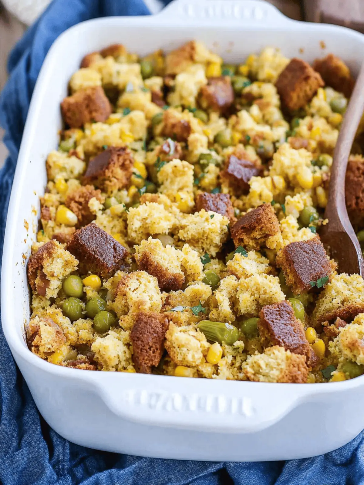 Savor the South: Cajun Cornbread Dressing with Sausage 3 Cajun Cornbread Dressing
