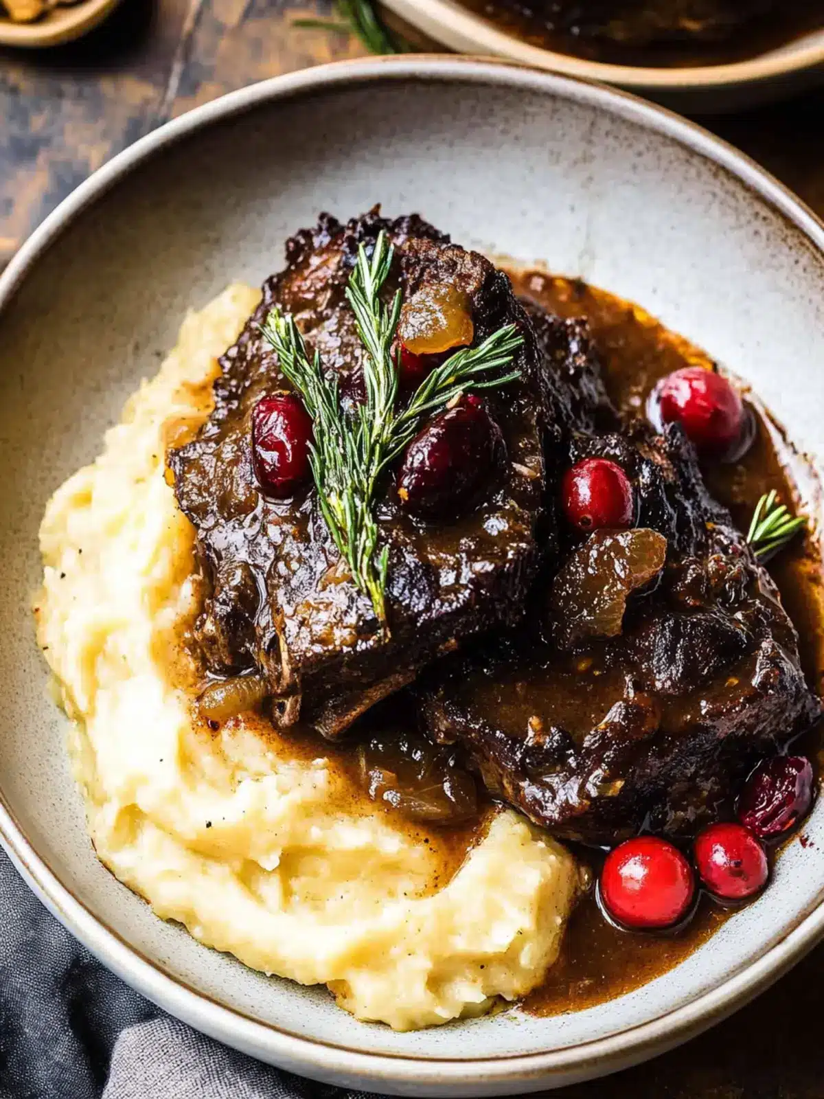 Cranberry Braised Short Ribs