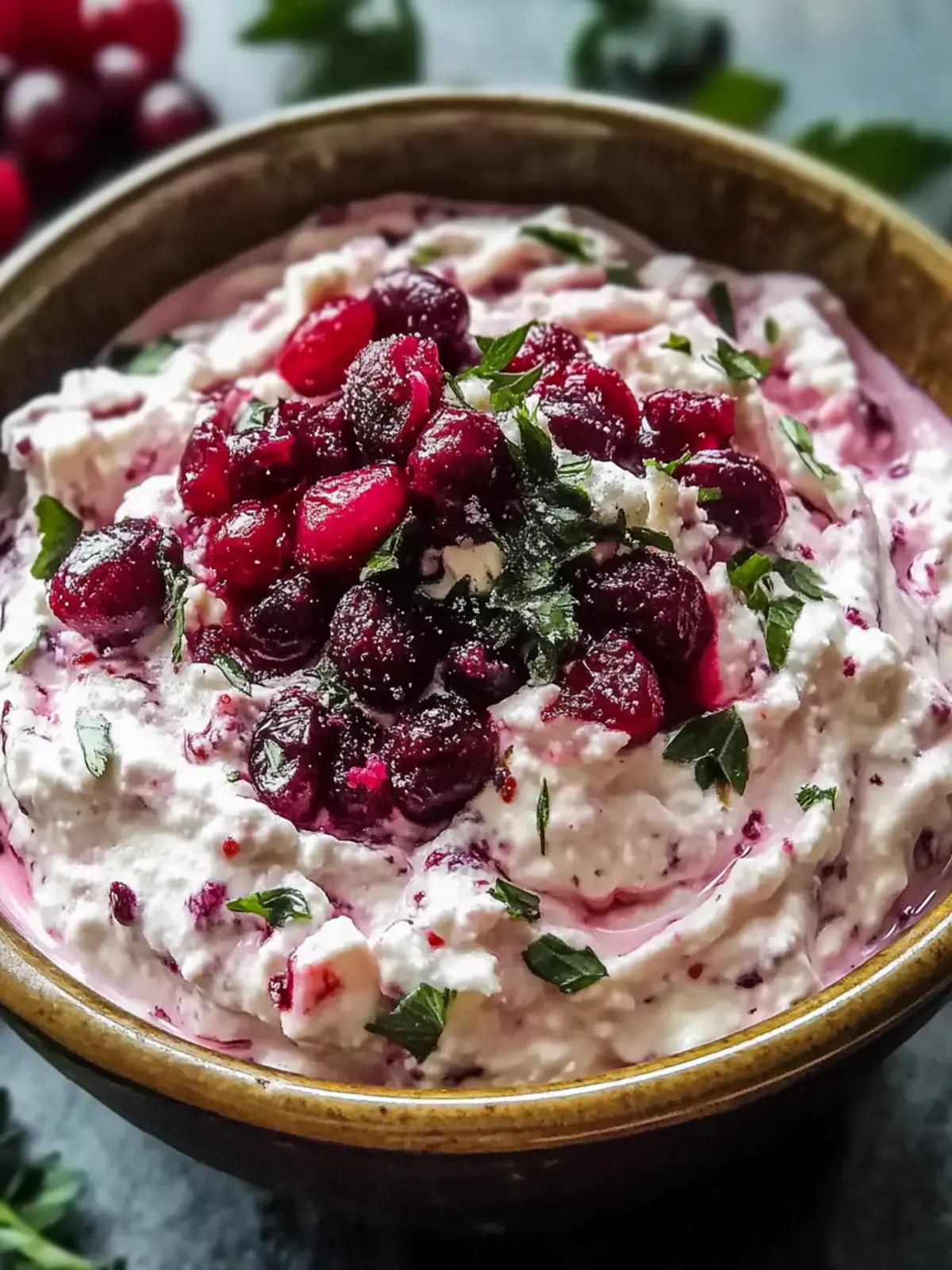 Cranberry Whipped Feta Dip