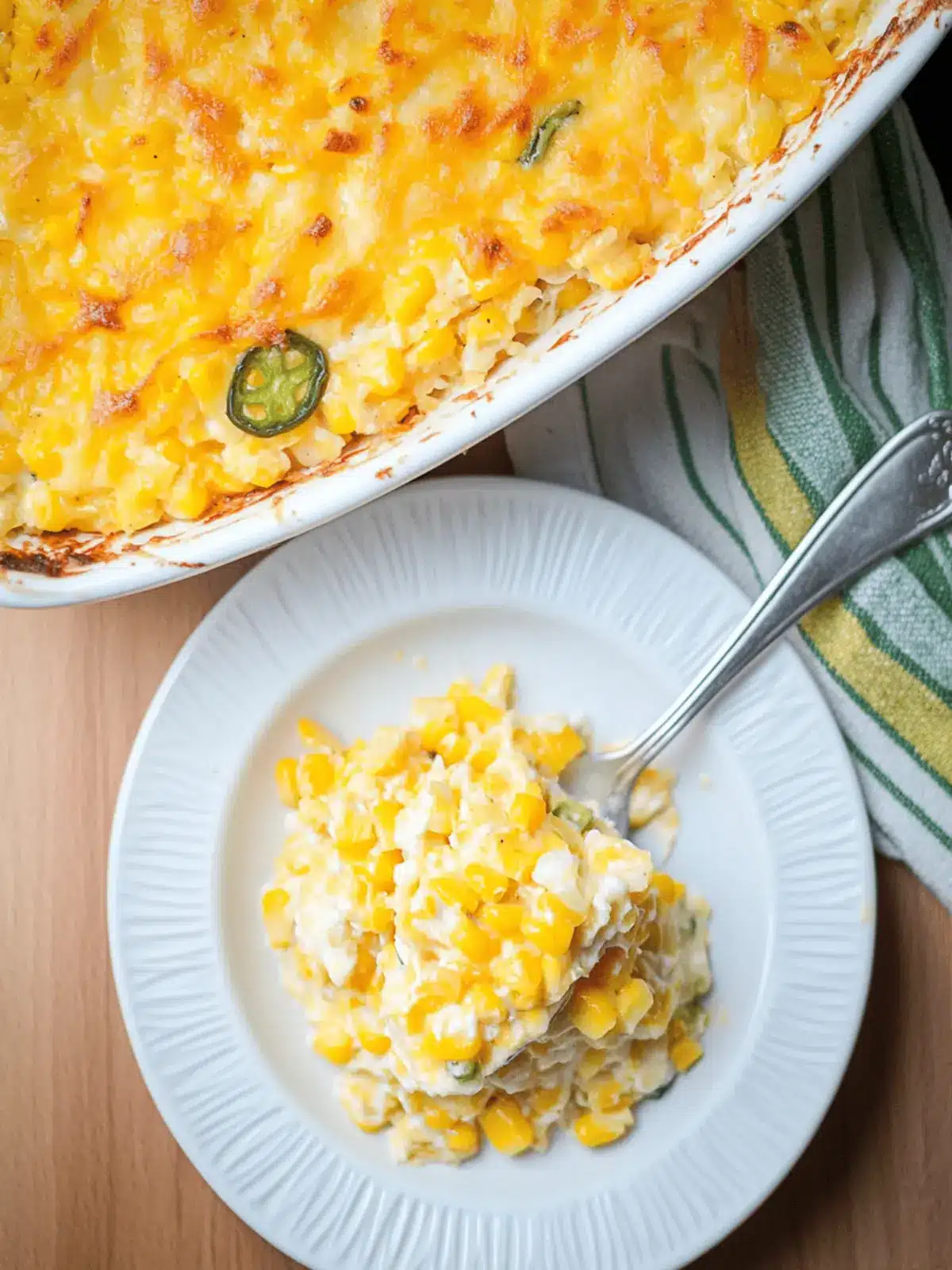 Creamy Cheddar Jalapeno Corn Casserole for Cozy Nights 4 Creamy Cheddar Jalapeno Corn Casserole