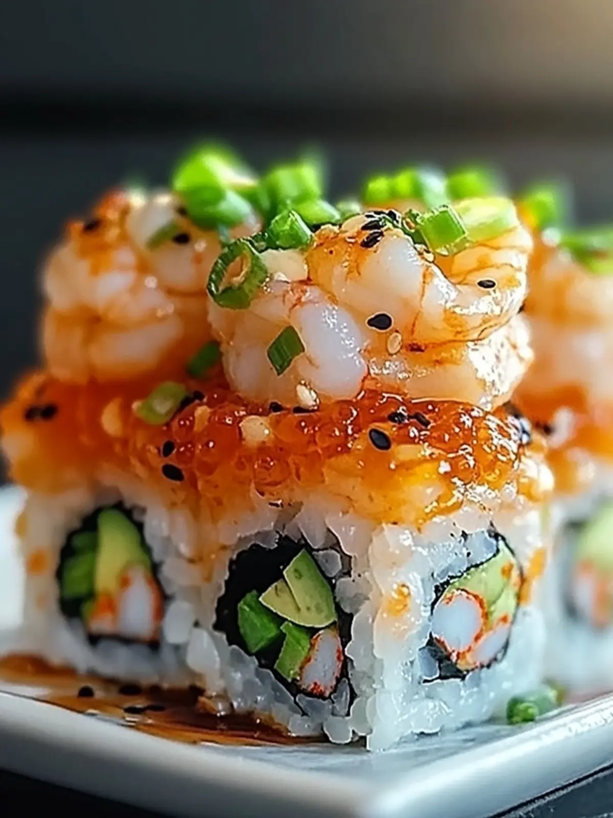 Spicy Shrimp Sushi Stacks: Quick & Flavorful Dinner Delight 2 Spicy Shrimp Sushi Stacks
