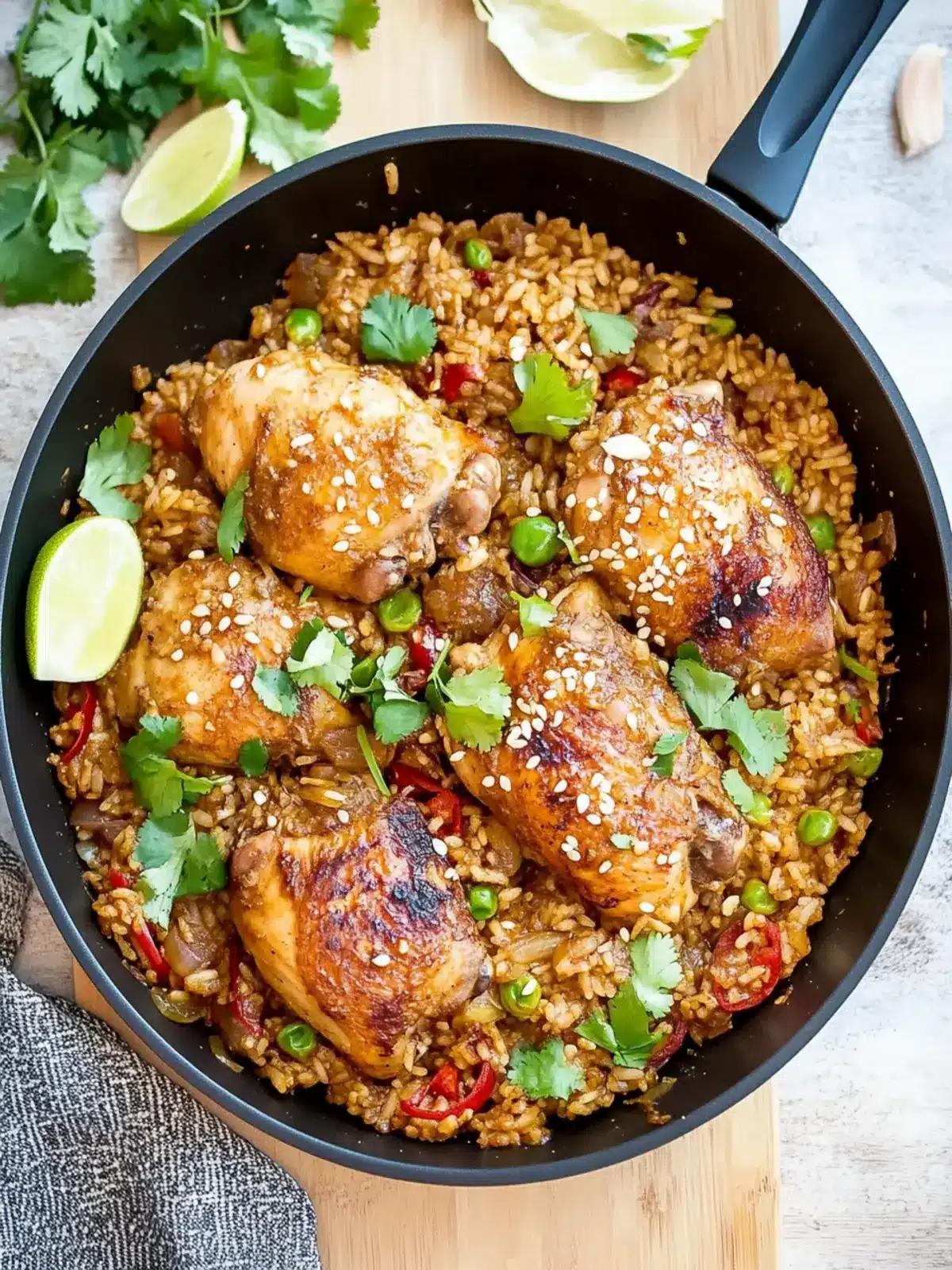 One-pan Satay-style Chicken and Rice