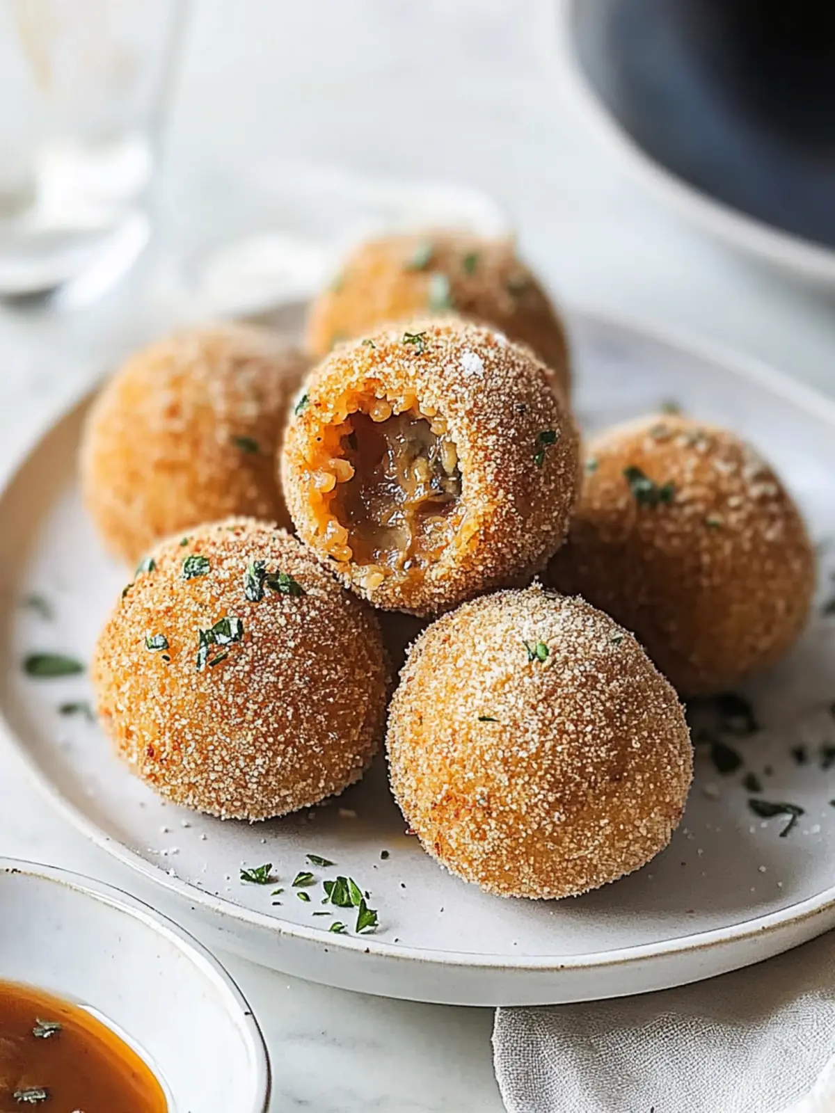 Porcini Truffle Arancini: Crispy Bites of Pure Comfort 2 porcini truffle arancini