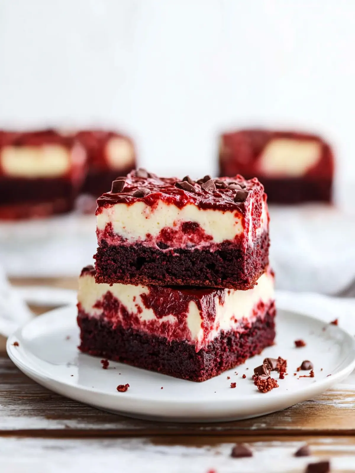 Red Velvet Cheesecake Brownies-Valentine s Day desserts