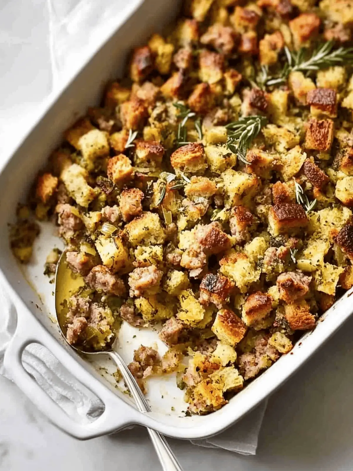 Savory Sausage and Herb Stuffing for Your Festive Feast 2 Sausage and Herb Stuffing