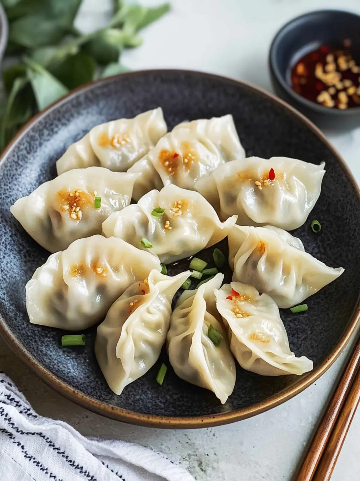 Pork and Chive Dumplings: Easy Lunar New Year Treats 2 Pork and Chive Dumplings- Lunar New Year recipes
