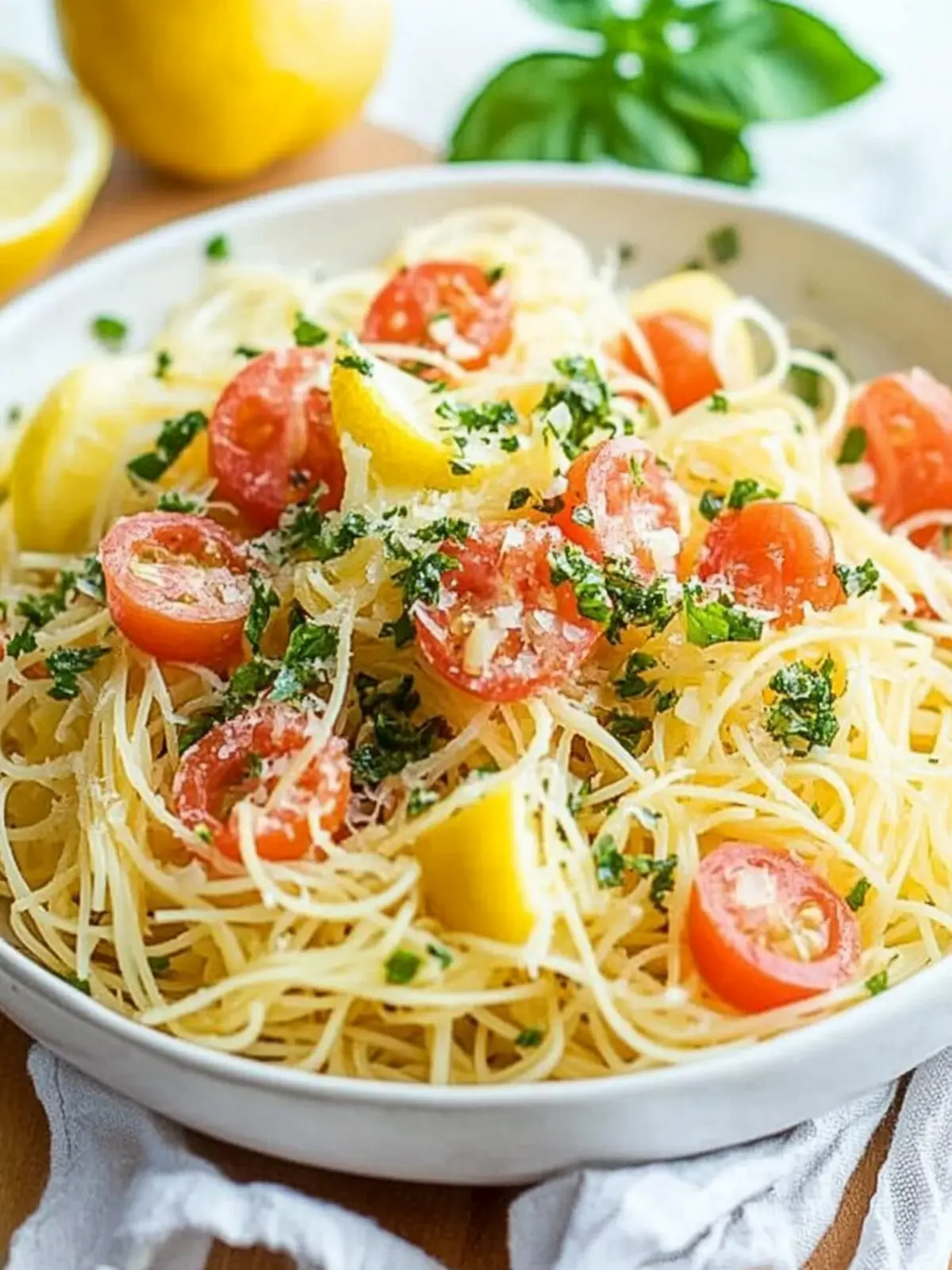 Lemon Capellini Salad