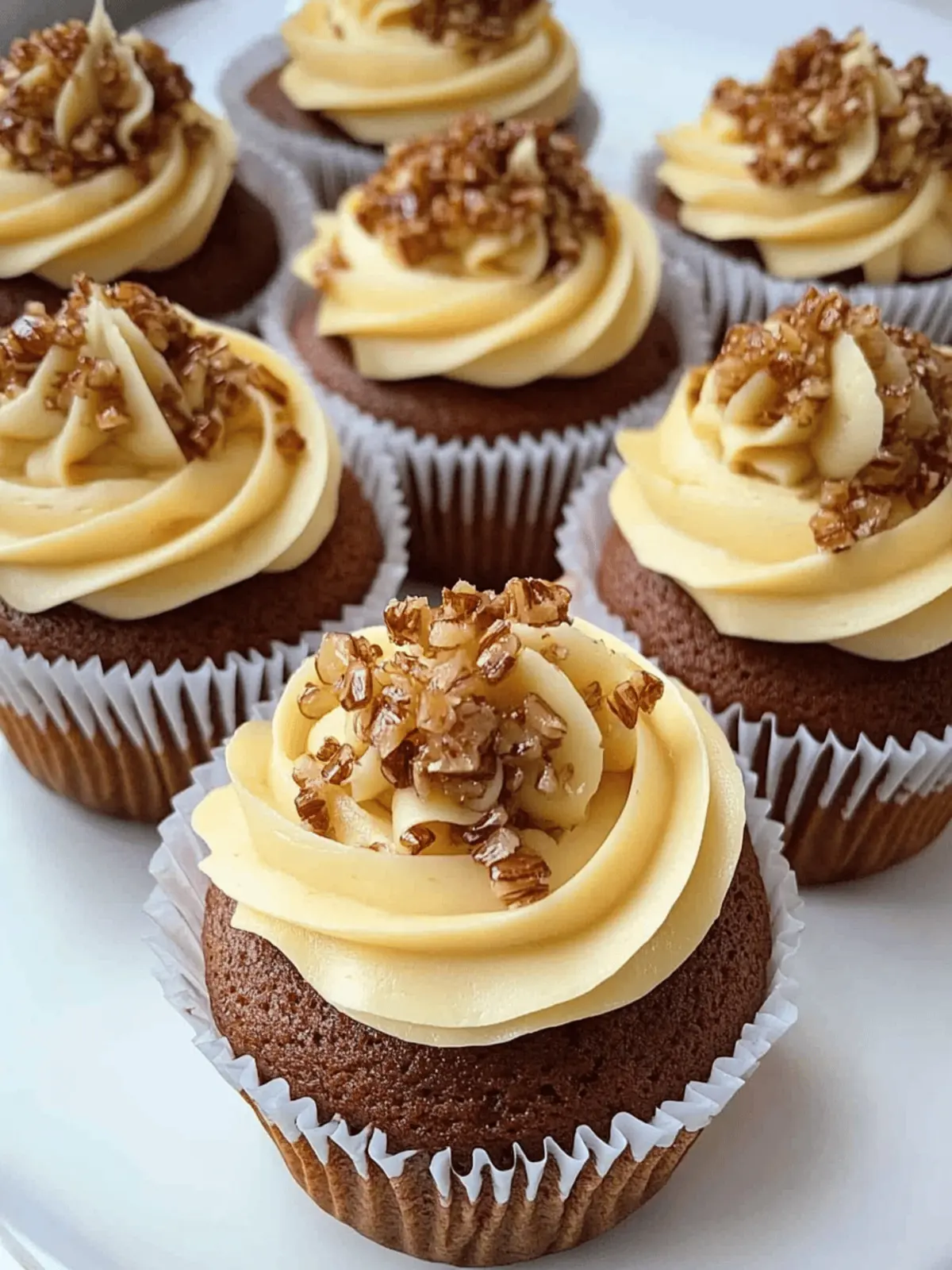 Toffee Nut Latte Cupcakes