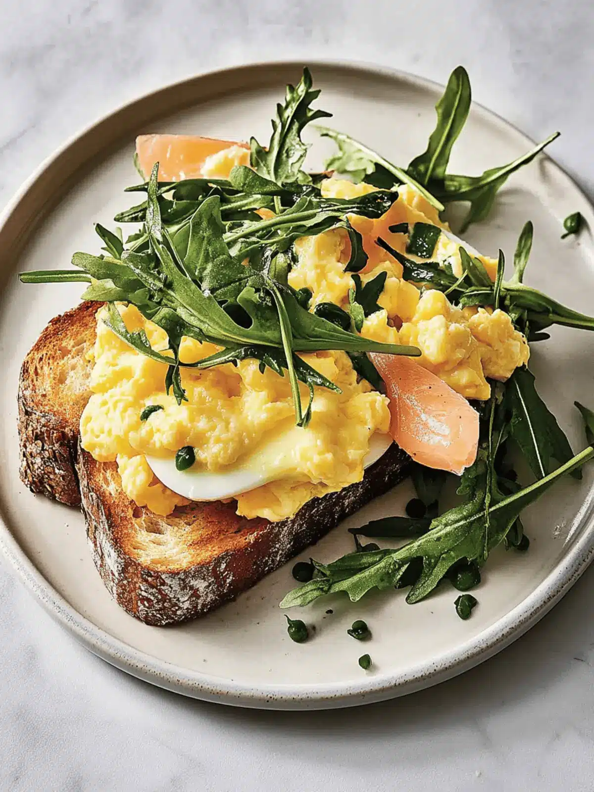 Trout Toast with Soft Scrambled Eggs: Your New Breakfast Luxe 4 Trout Toast with Soft Scrambled Eggs