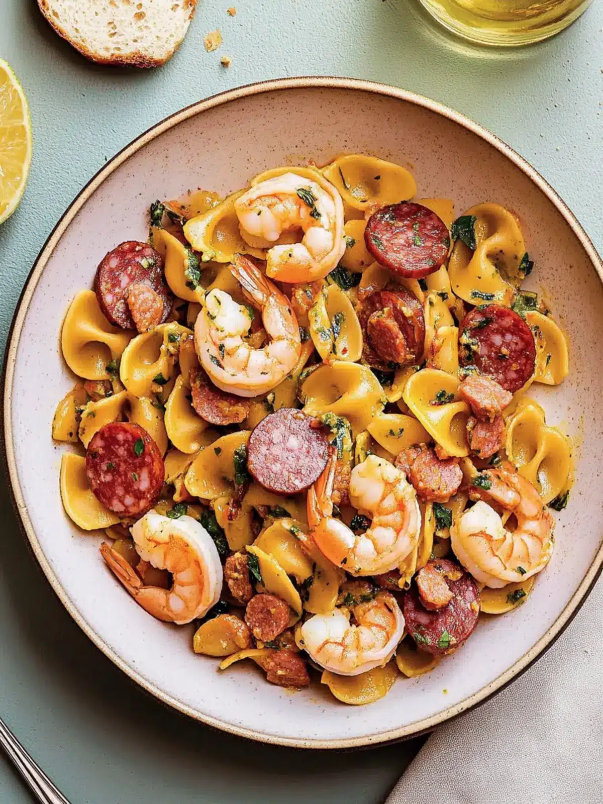 Delicious Shrimp and Salami Pasta Ready in 45 Minutes 3 Shrimp and Salami Pasta