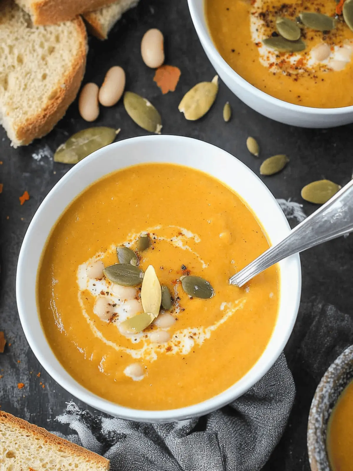 Creamy Pumpkin White Bean Soup: Quick, Cozy Vegan Delight 4 Creamy Pumpkin White Bean Soup