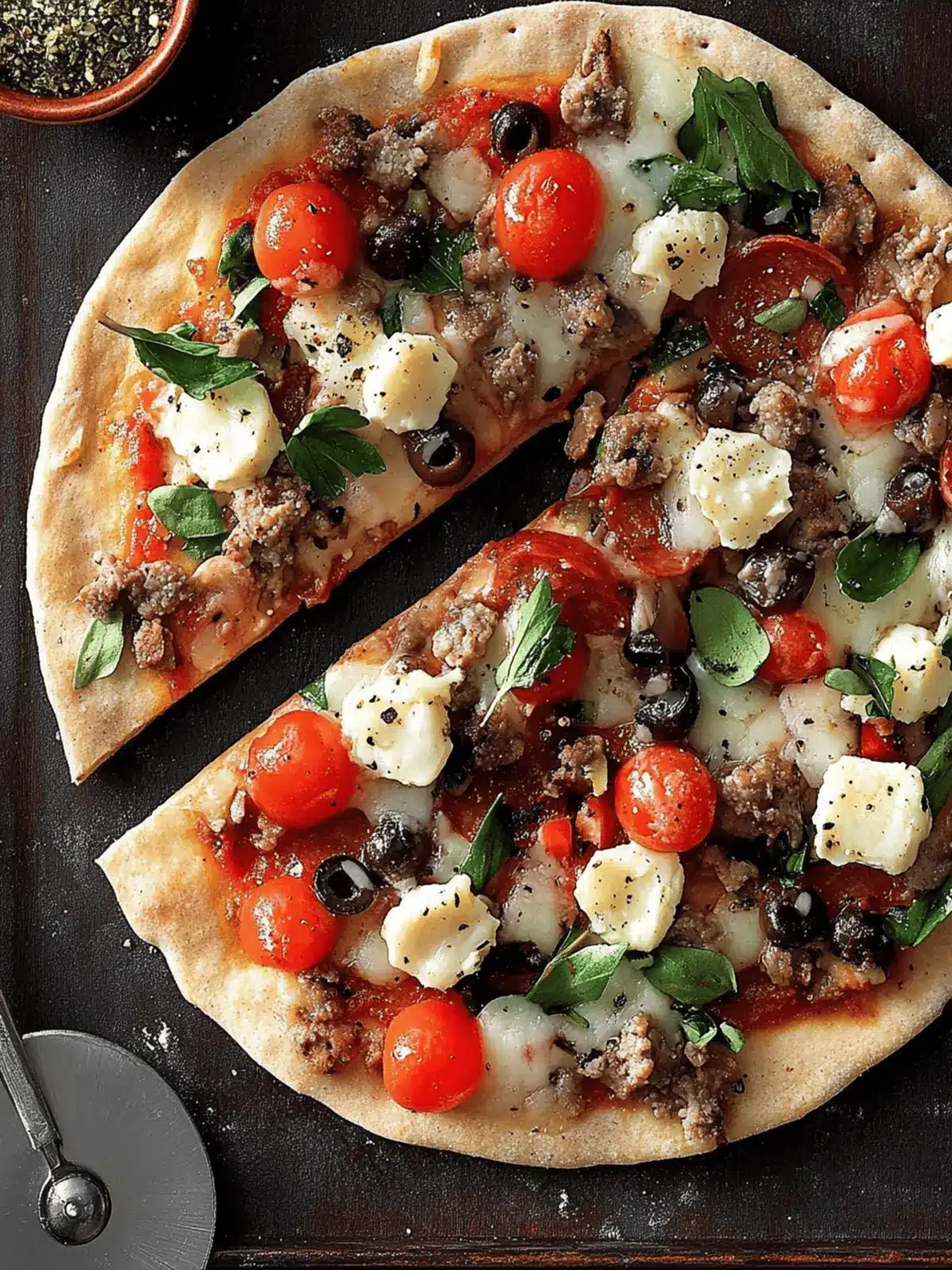 Mini Mediterranean Pizza Bliss for a Quick Homemade Treat 3 Mini Mediterranean Pizza