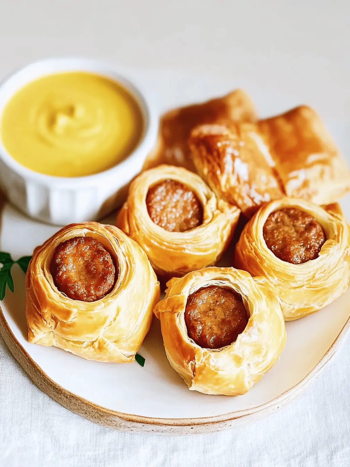 Savory Sausage Rolls with Puff Pastry for Any Occasion 3 Sausage Rolls with Puff Pastry