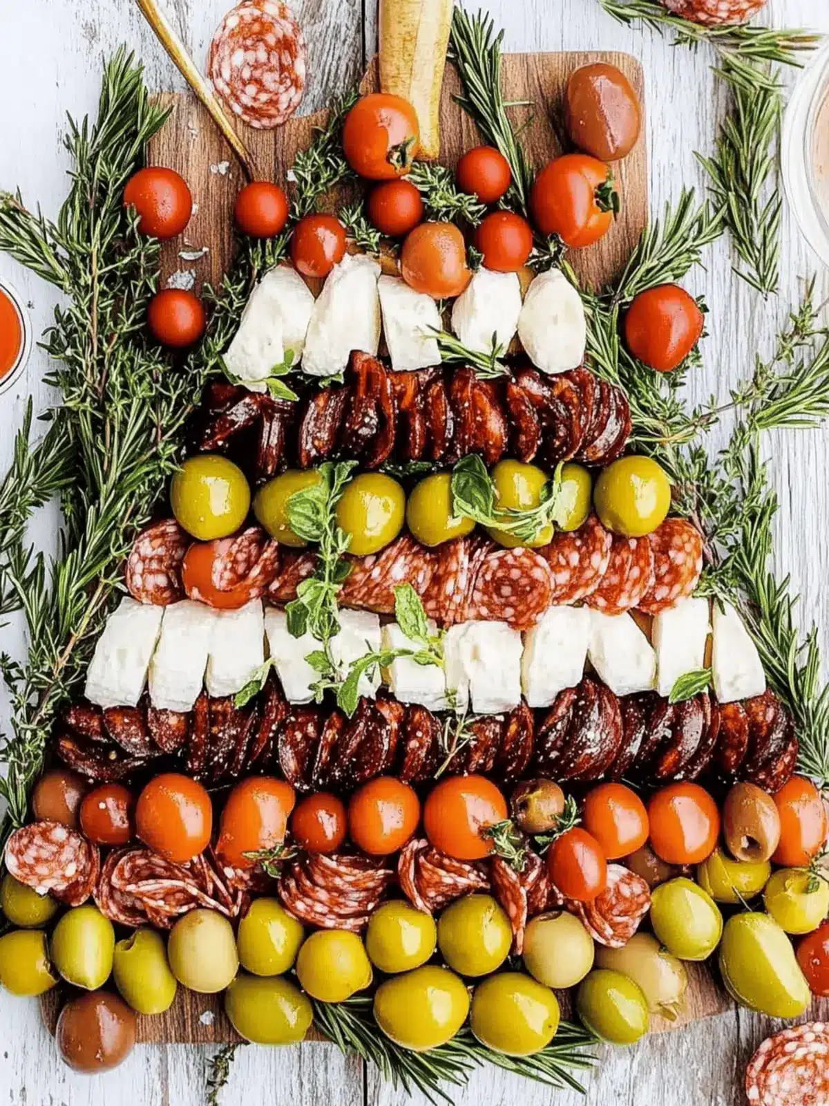 Delicious Christmas Tree Antipasto Platter for Festive Gatherings 4 Christmas Tree Antipasto Platter