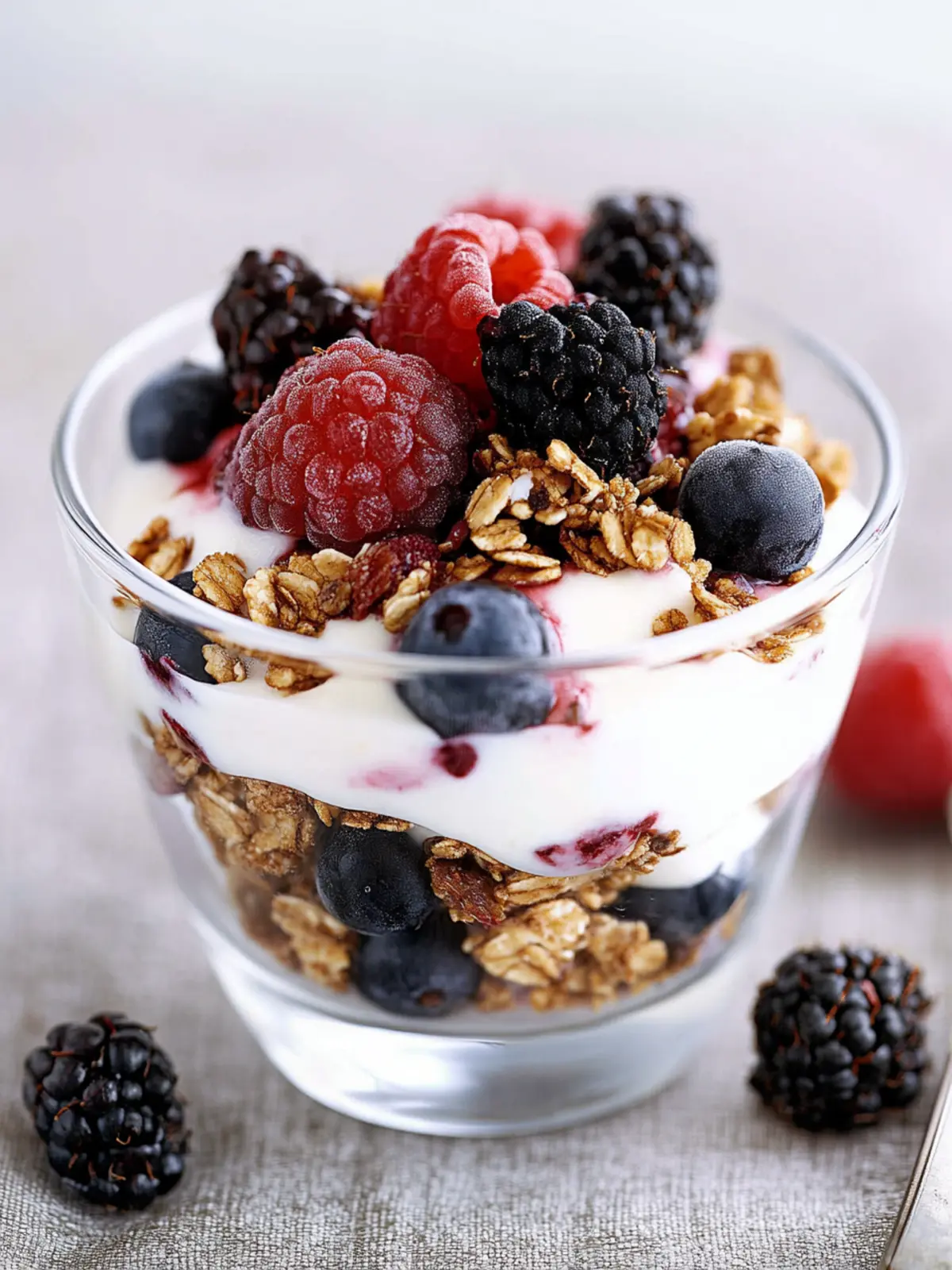 Breakfast berry fro-yo