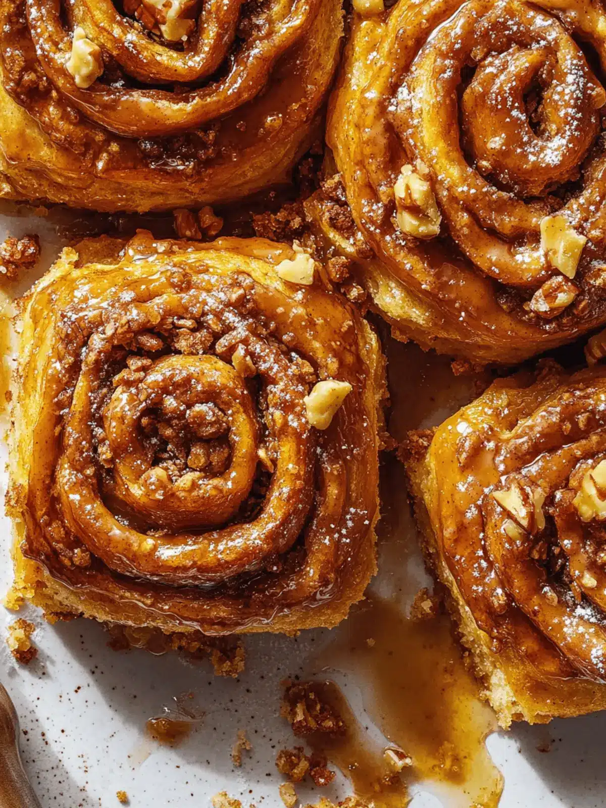 Decadent Pumpkin Sticky Buns with Irresistible Caramel Drizzle 2 Pumpkin Sticky Buns