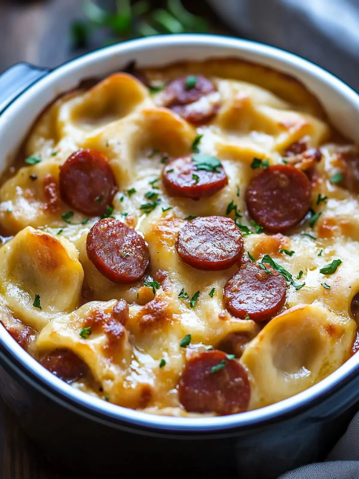 Crock pot Pierogi Casserole with Kielbasa Recipe