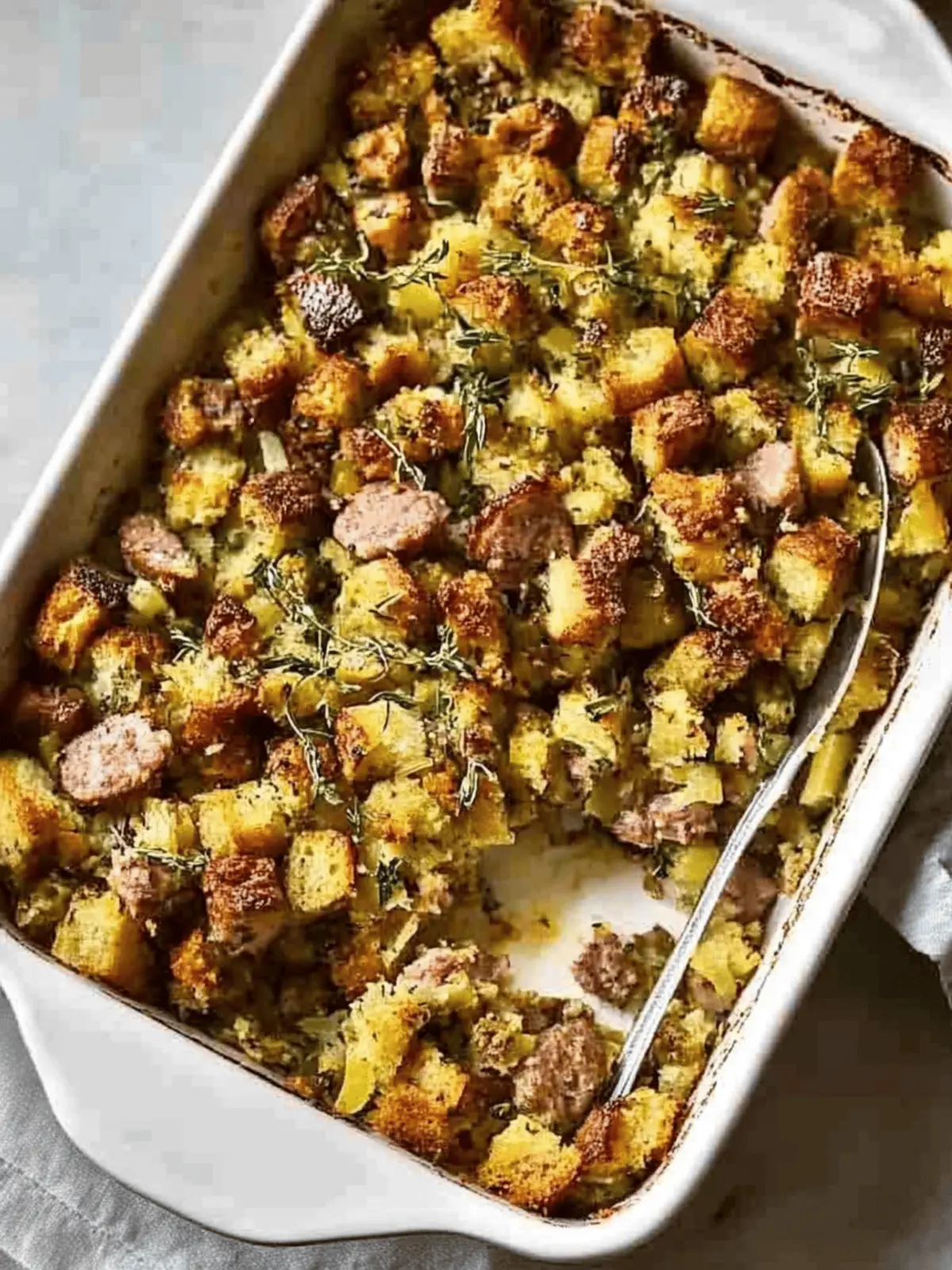 Savory Sausage and Herb Stuffing for Your Festive Feast 4 Sausage and Herb Stuffing