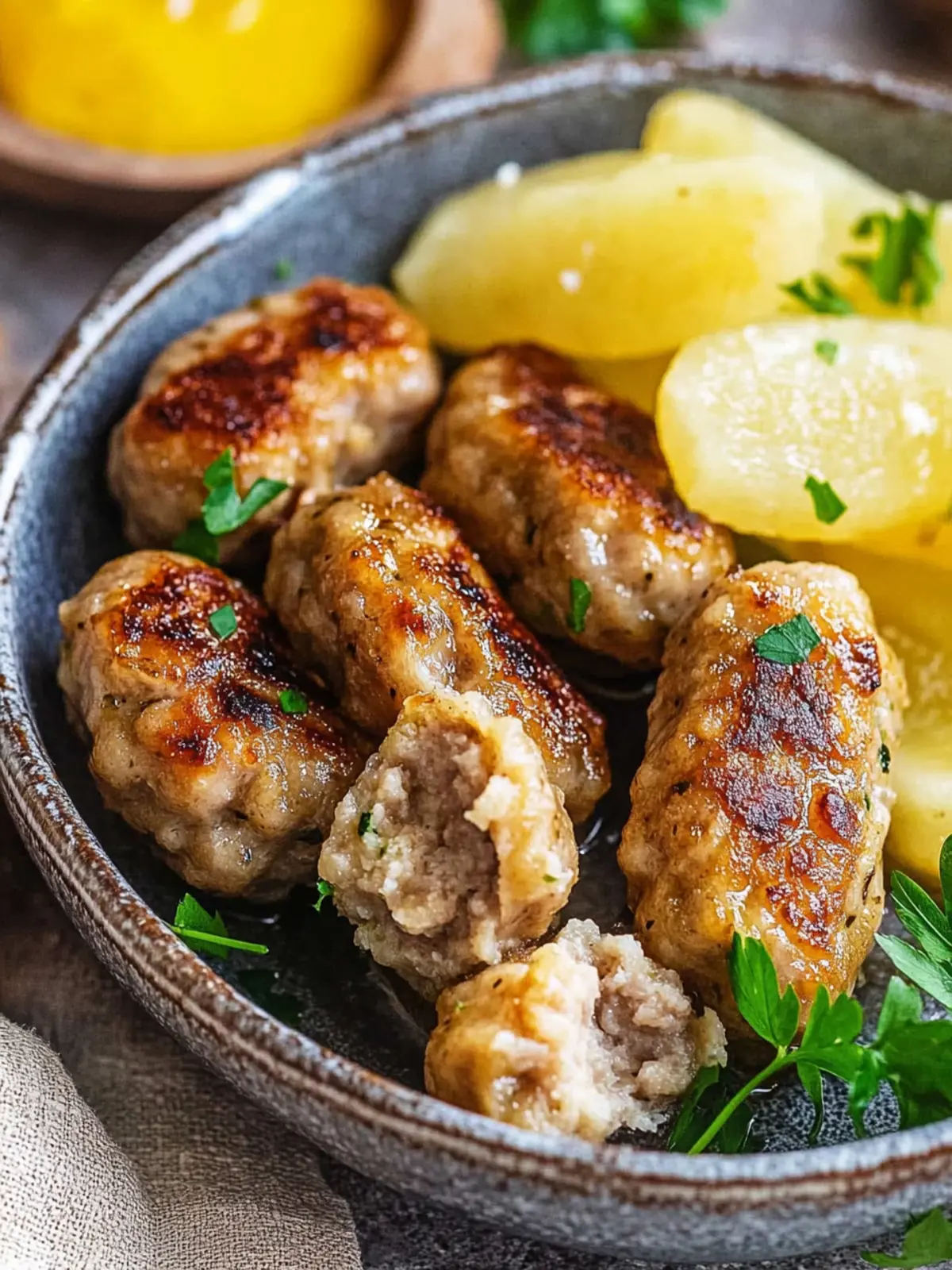 Savory Frikadeller with Creamy Gravy and Tender Potatoes 2 Frikadeller